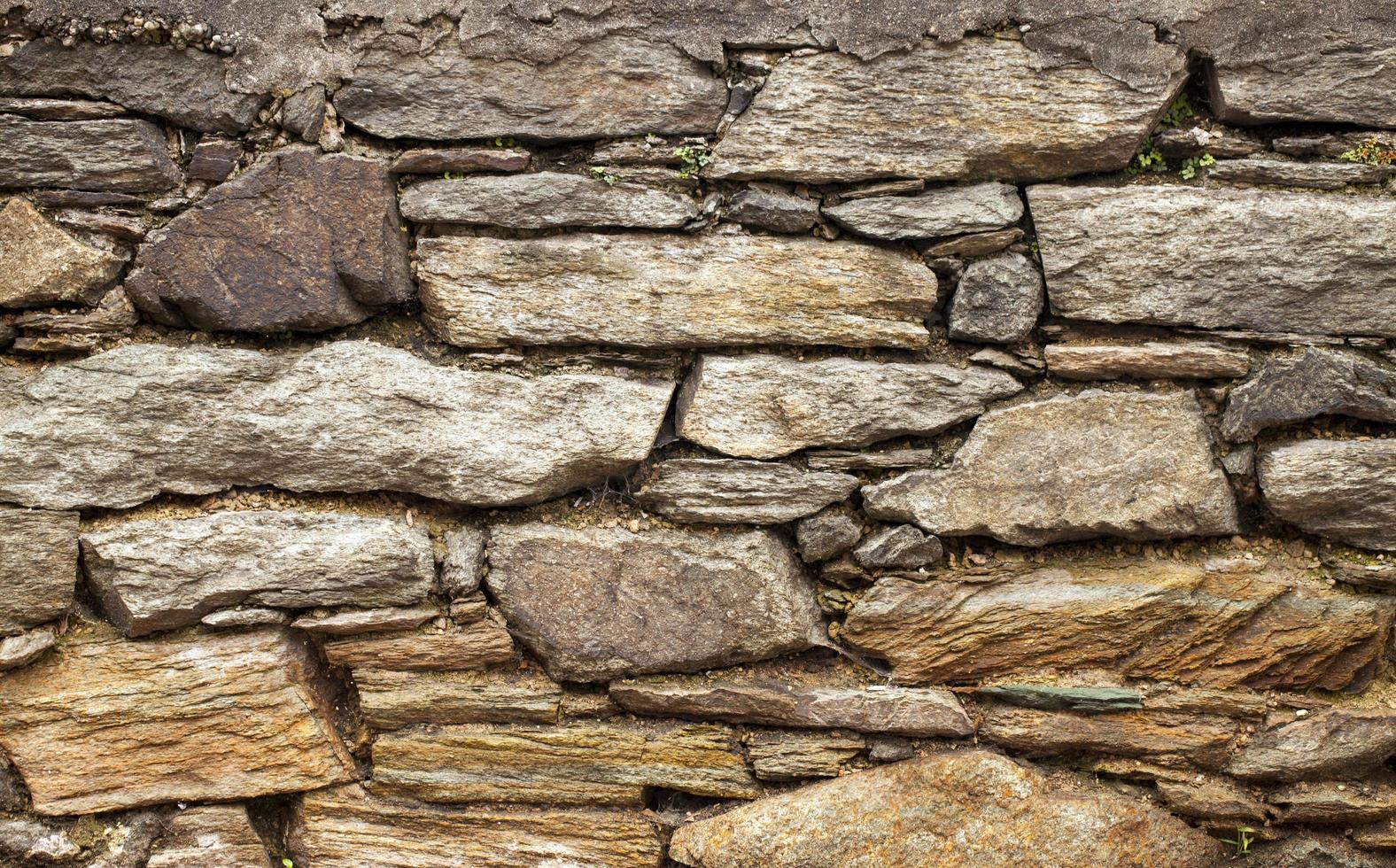 struttura del fondo del muro di mattoni di pietra del grunge foto