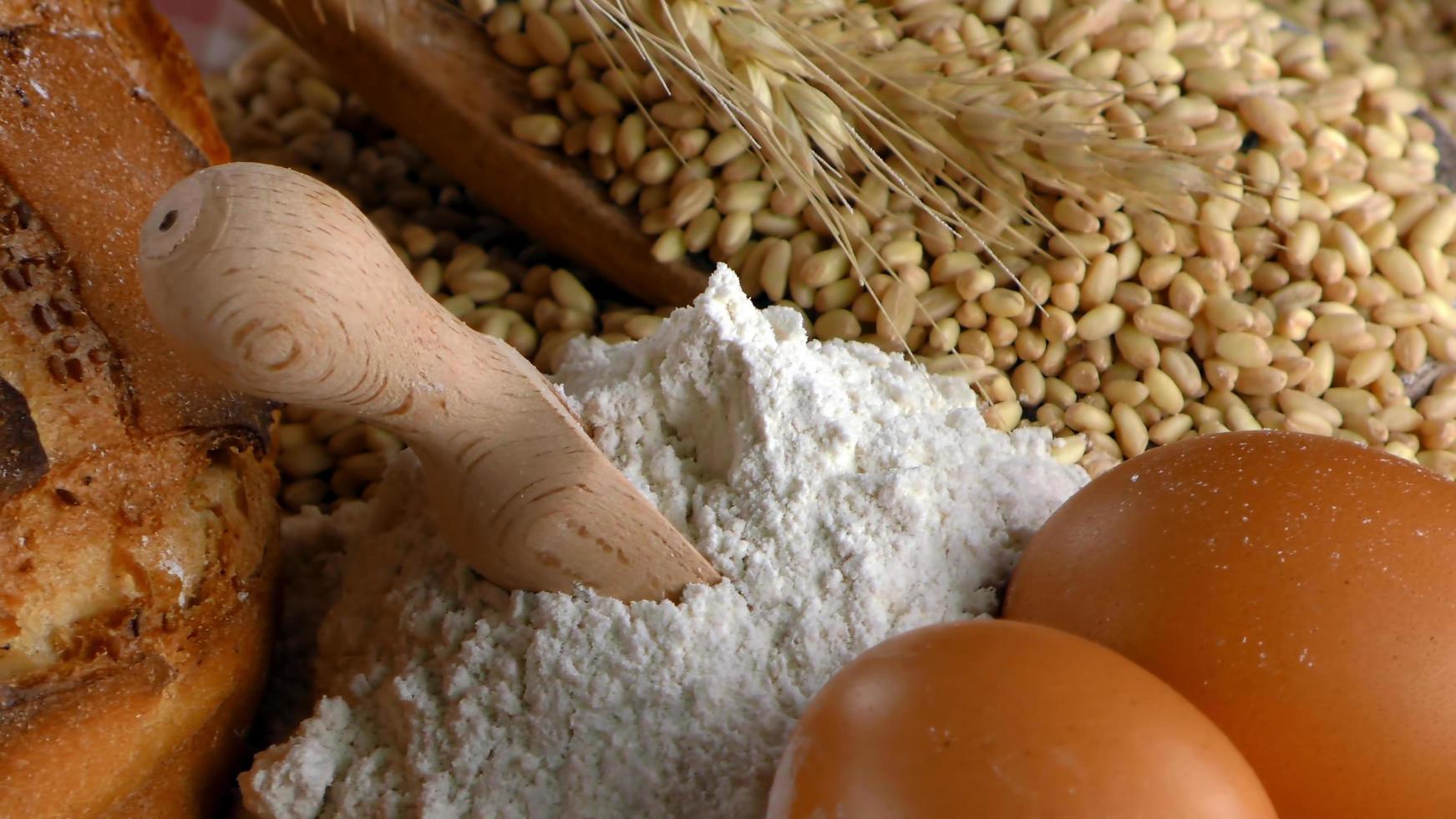 delizioso mix fresco di pane concetto di cibo foto