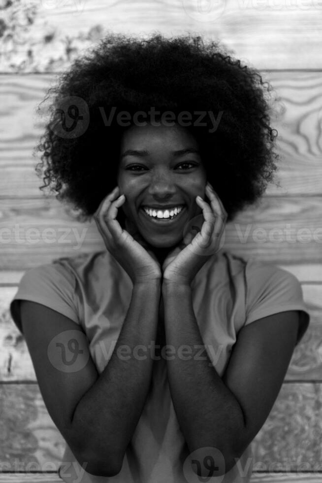 ritratto di afro americano donna foto