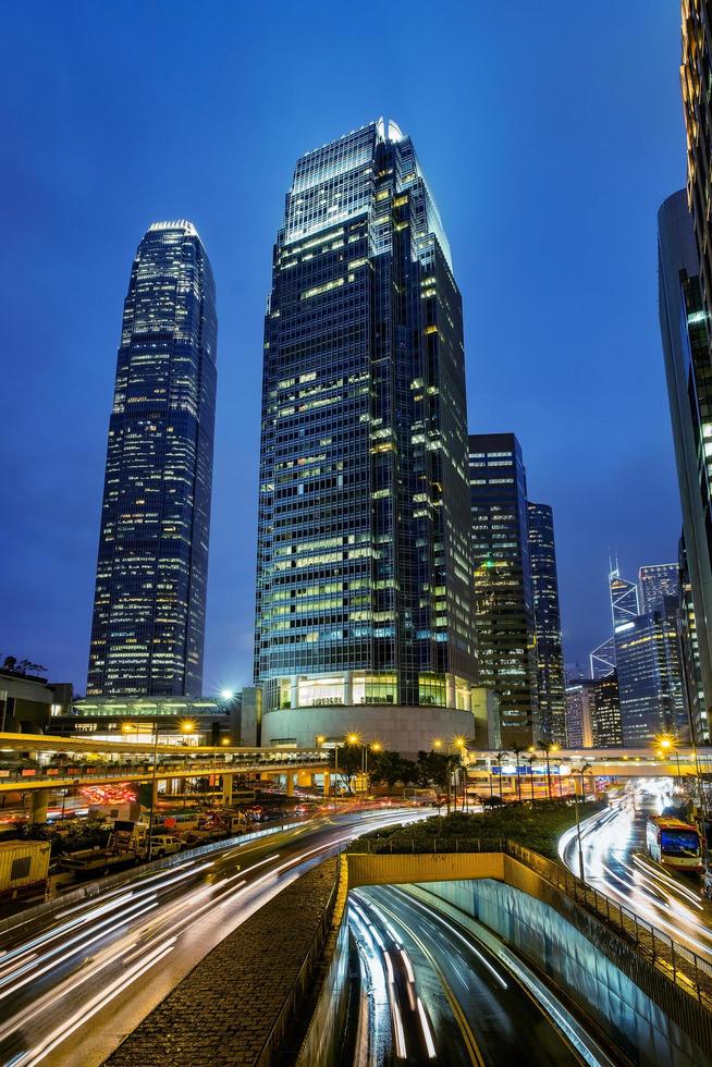 vista colorata di hong kong foto