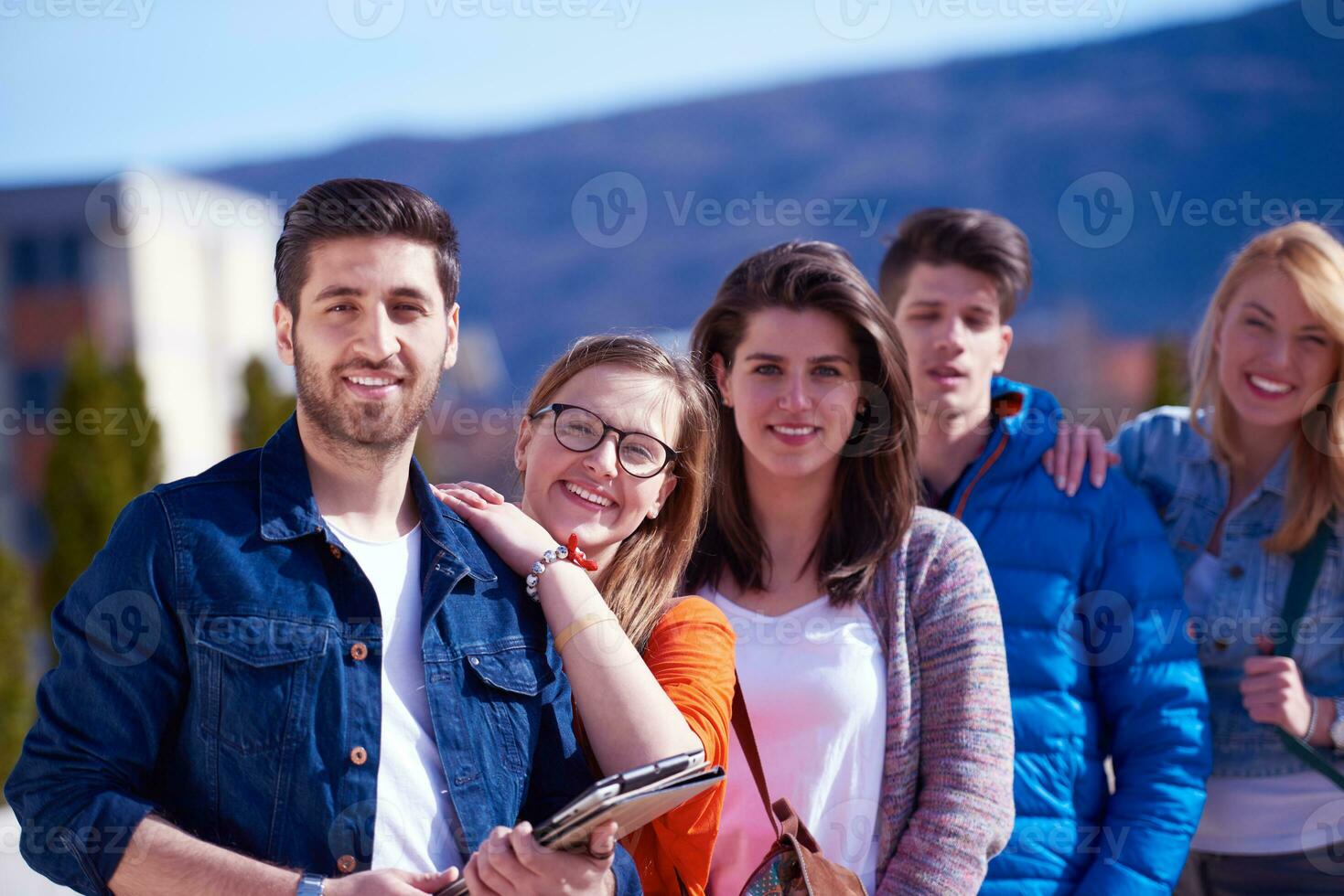 contento studenti gruppo foto