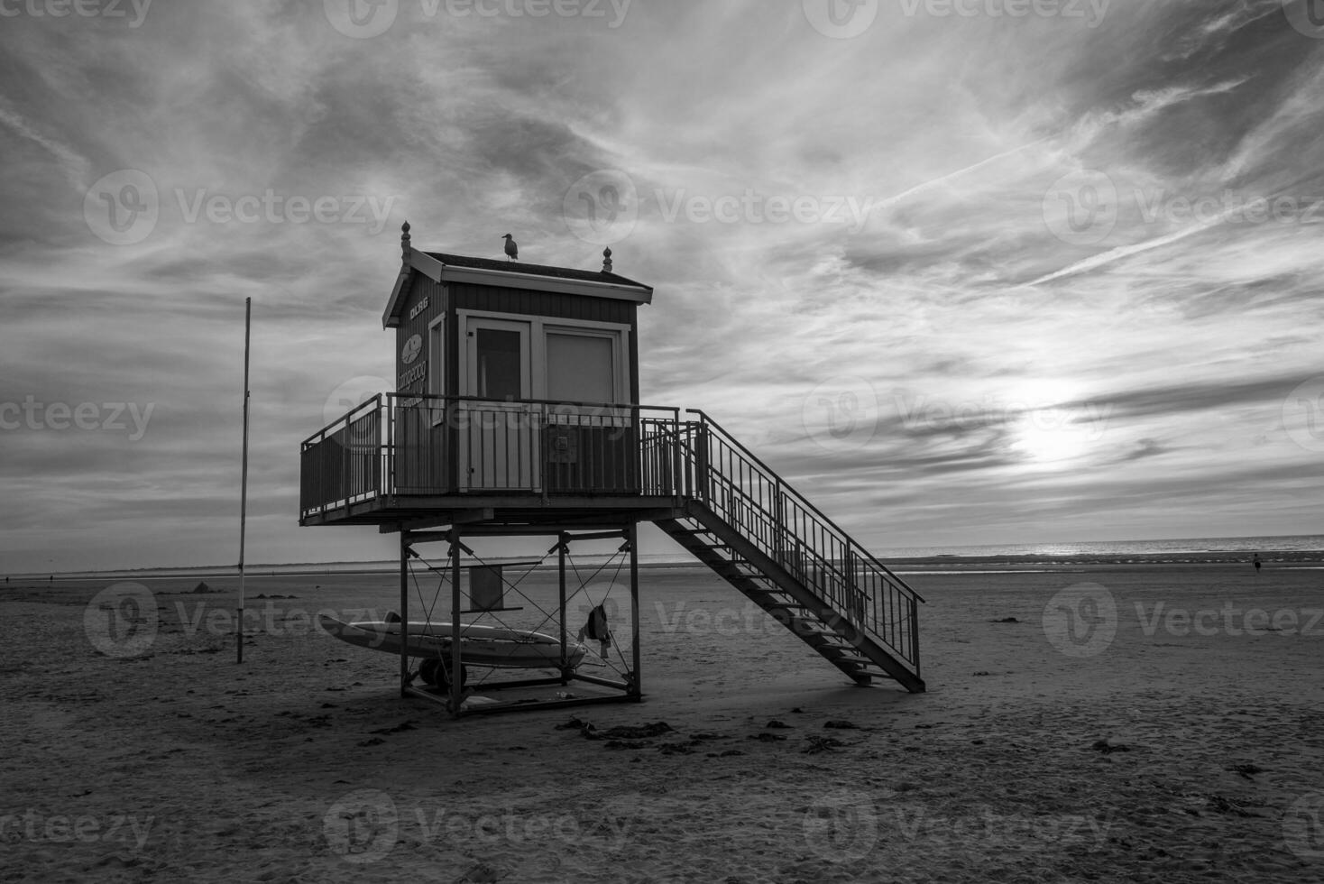 langeoog isola nel il nord mare foto