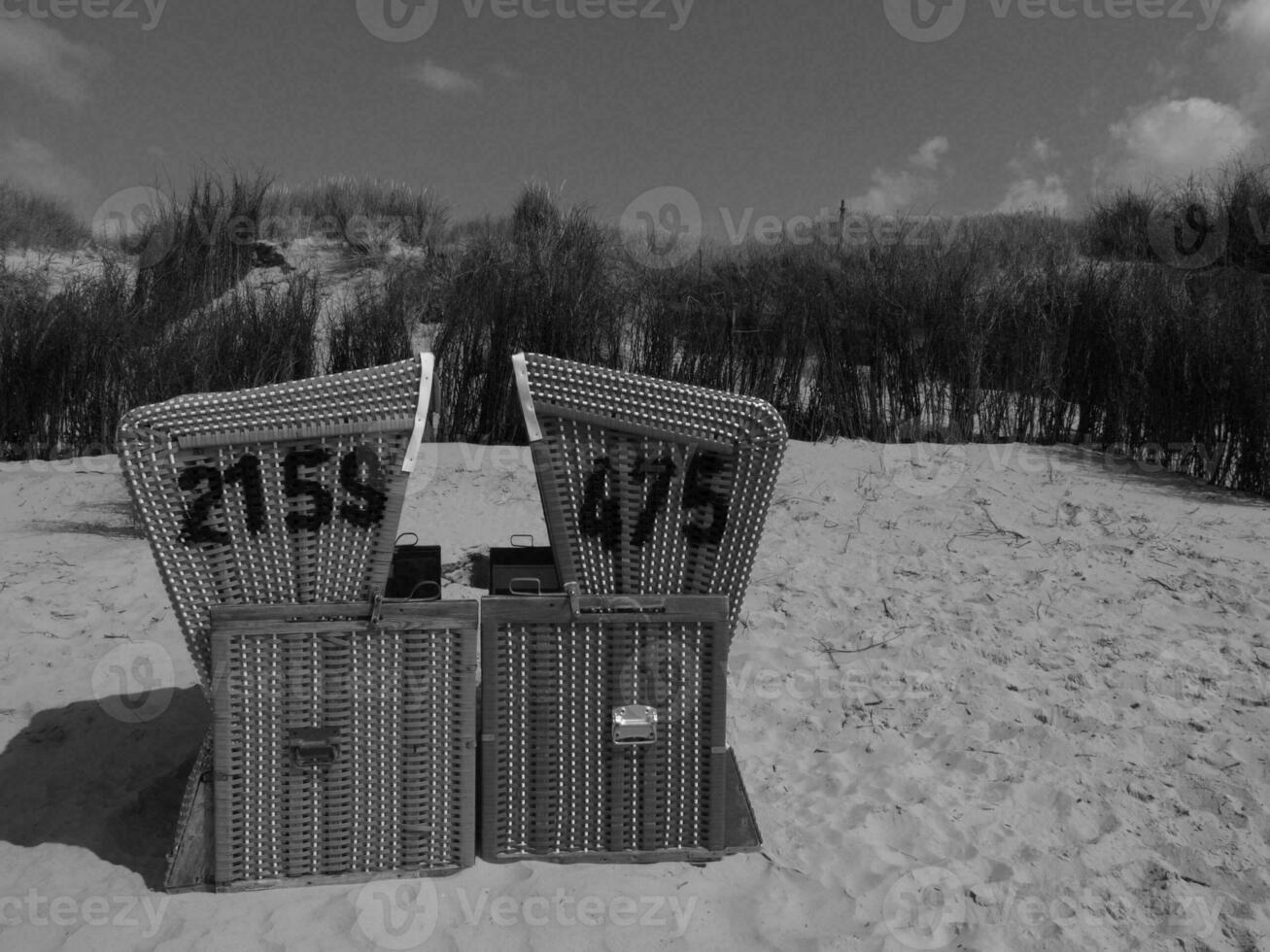 isola di langeoog nel mare del nord foto