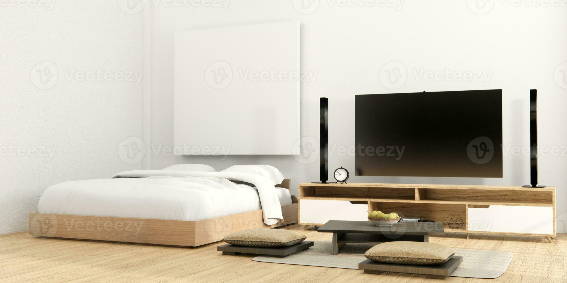 moderno Camera da letto - giapponese stile. foto