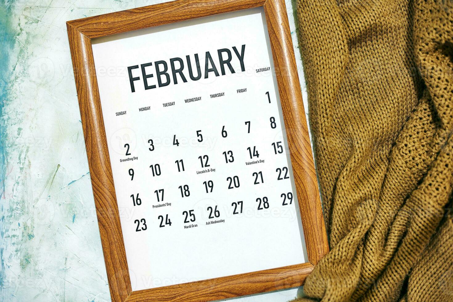 febbraio 2020 mensile calendario foto