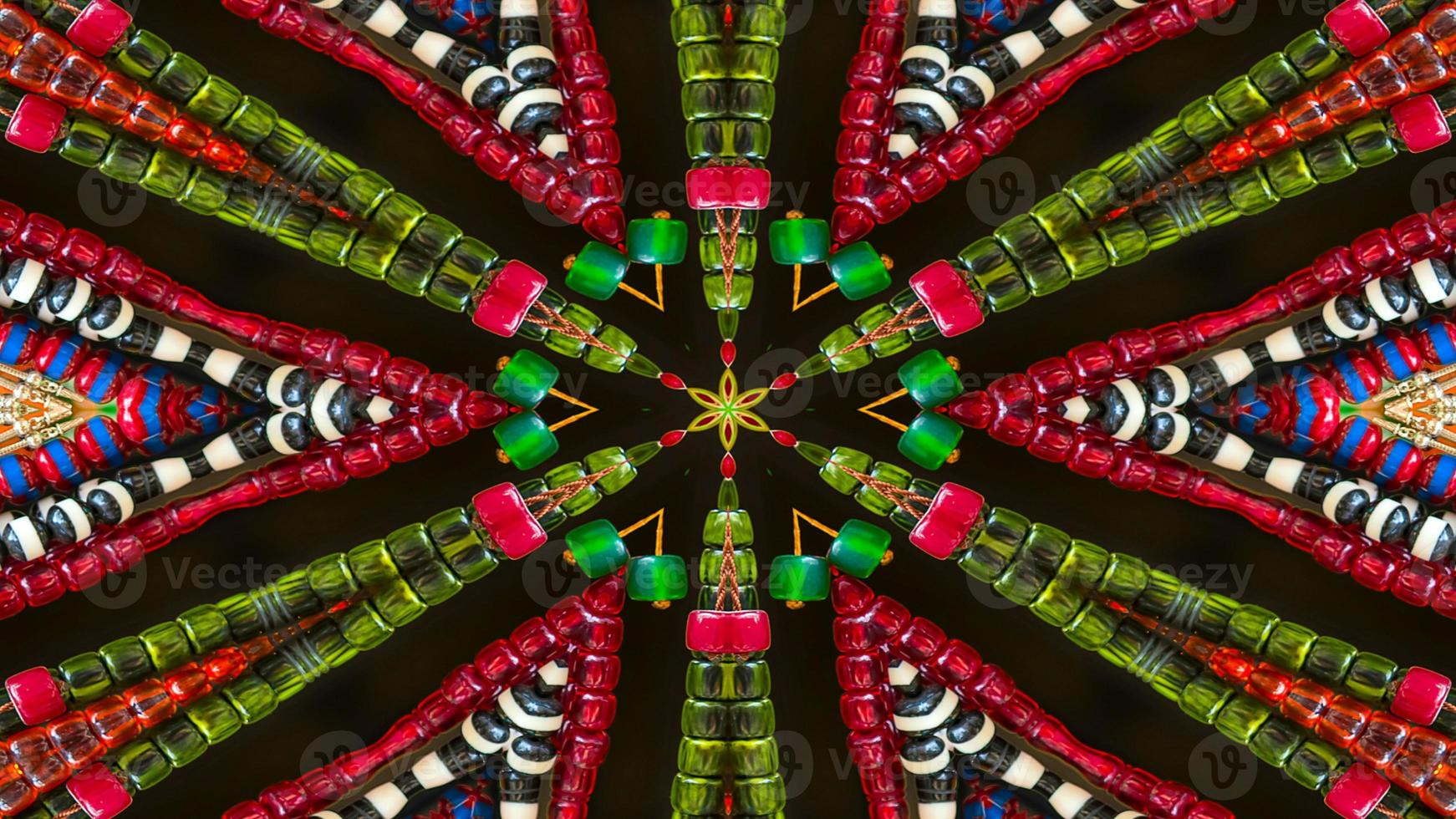 caleidoscopio simmetrico ipnotico colorato foto