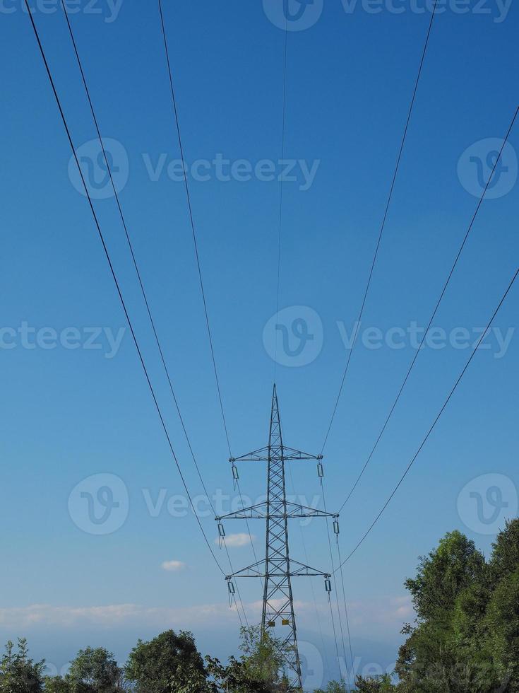 torre della linea di trasmissione foto