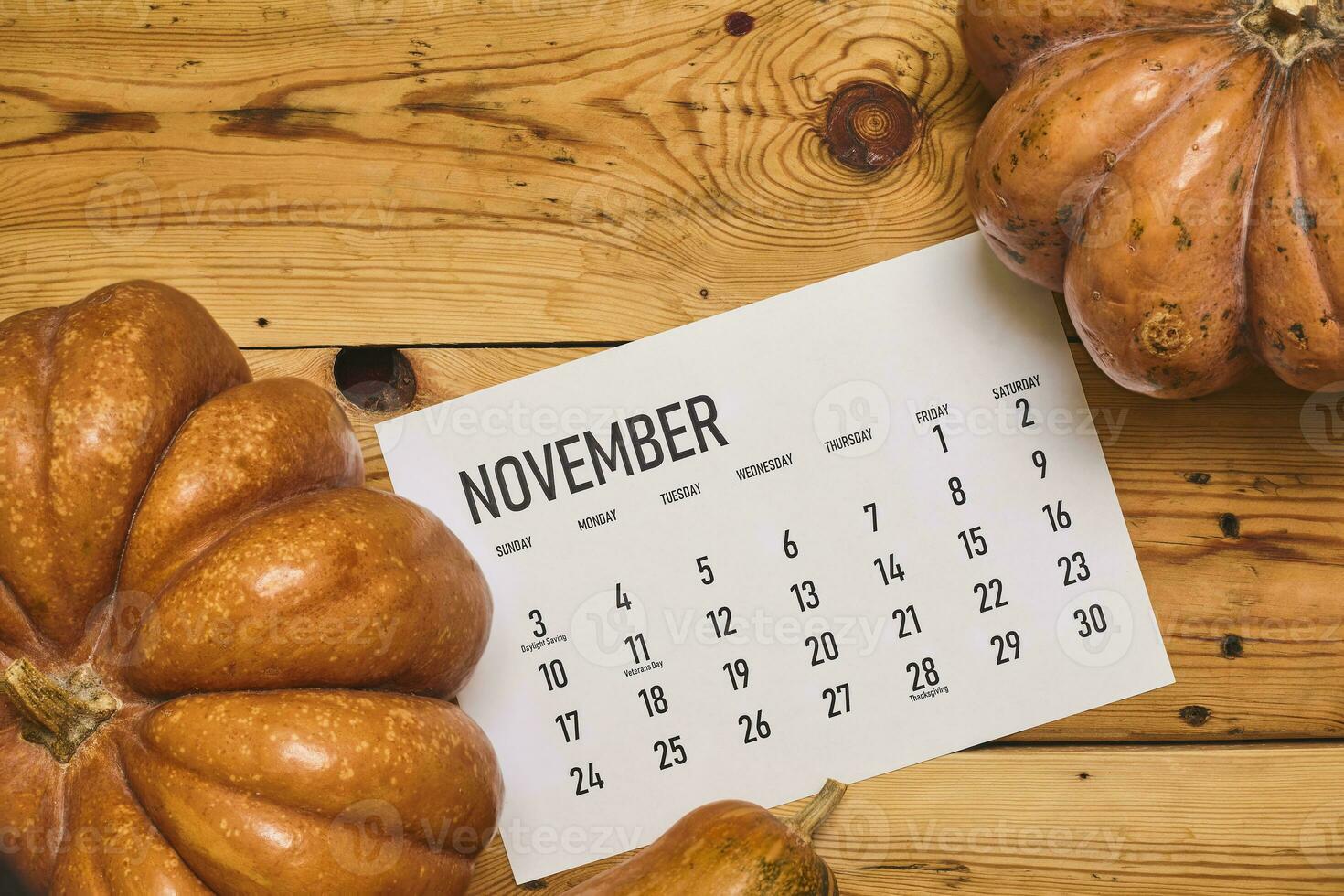 novembre 2020 mensile calendario su legna foto