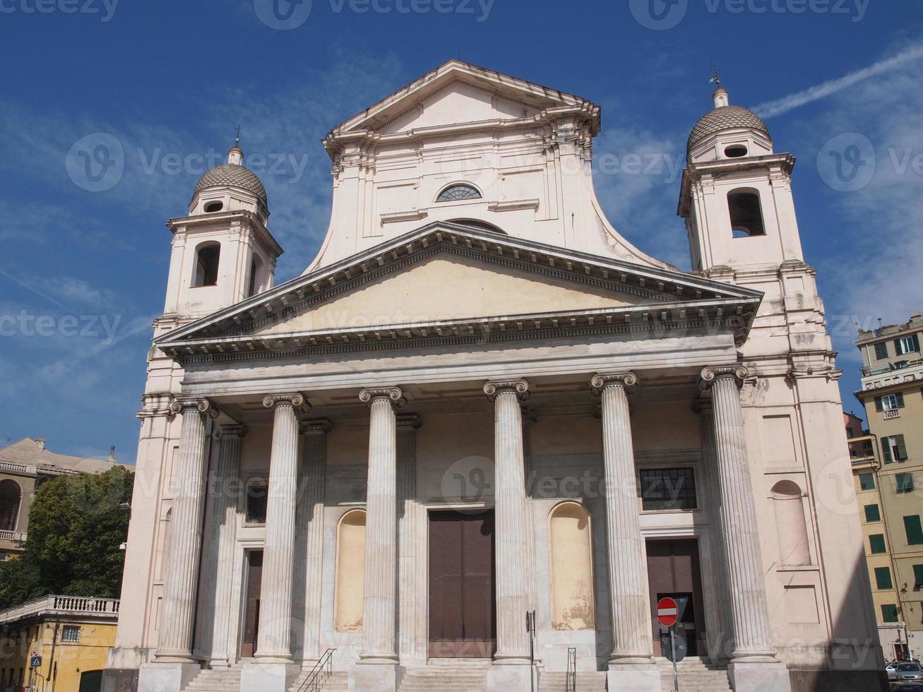chiesa della santissima annunziata a genova italia foto