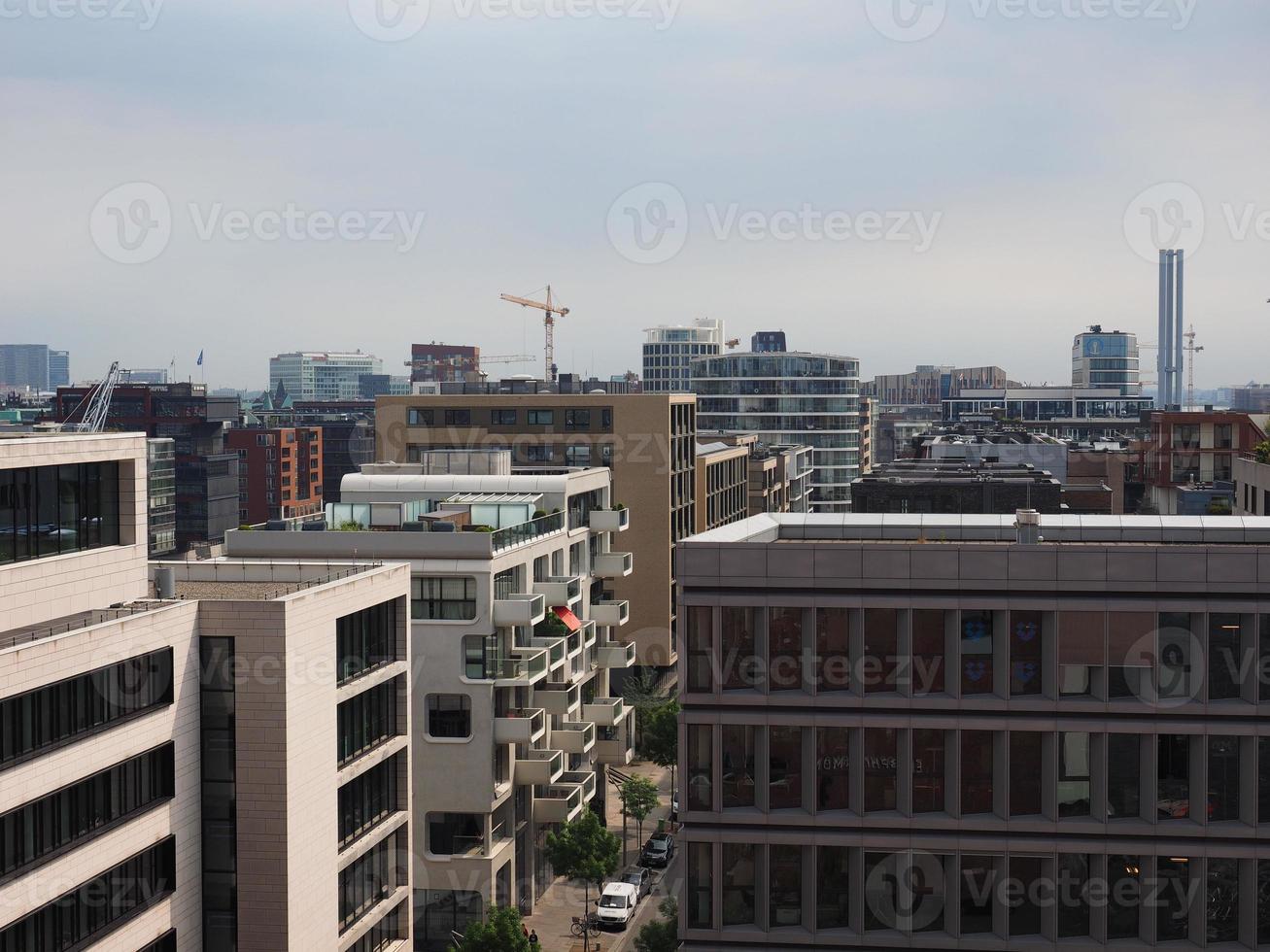 vista sullo skyline di amburgo foto