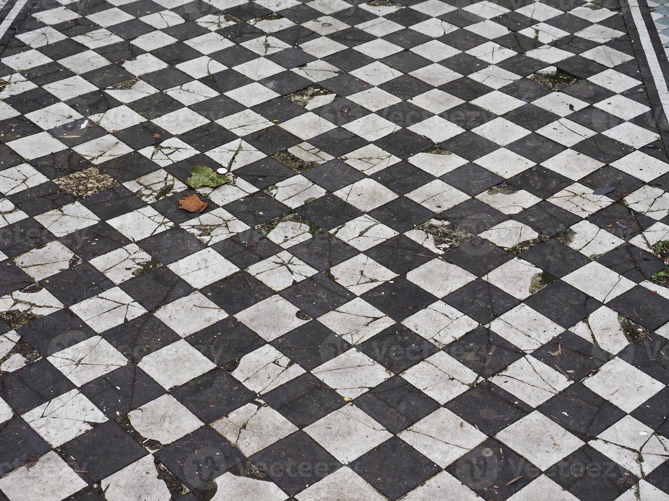 sfondo texture pavimento a scacchi foto
