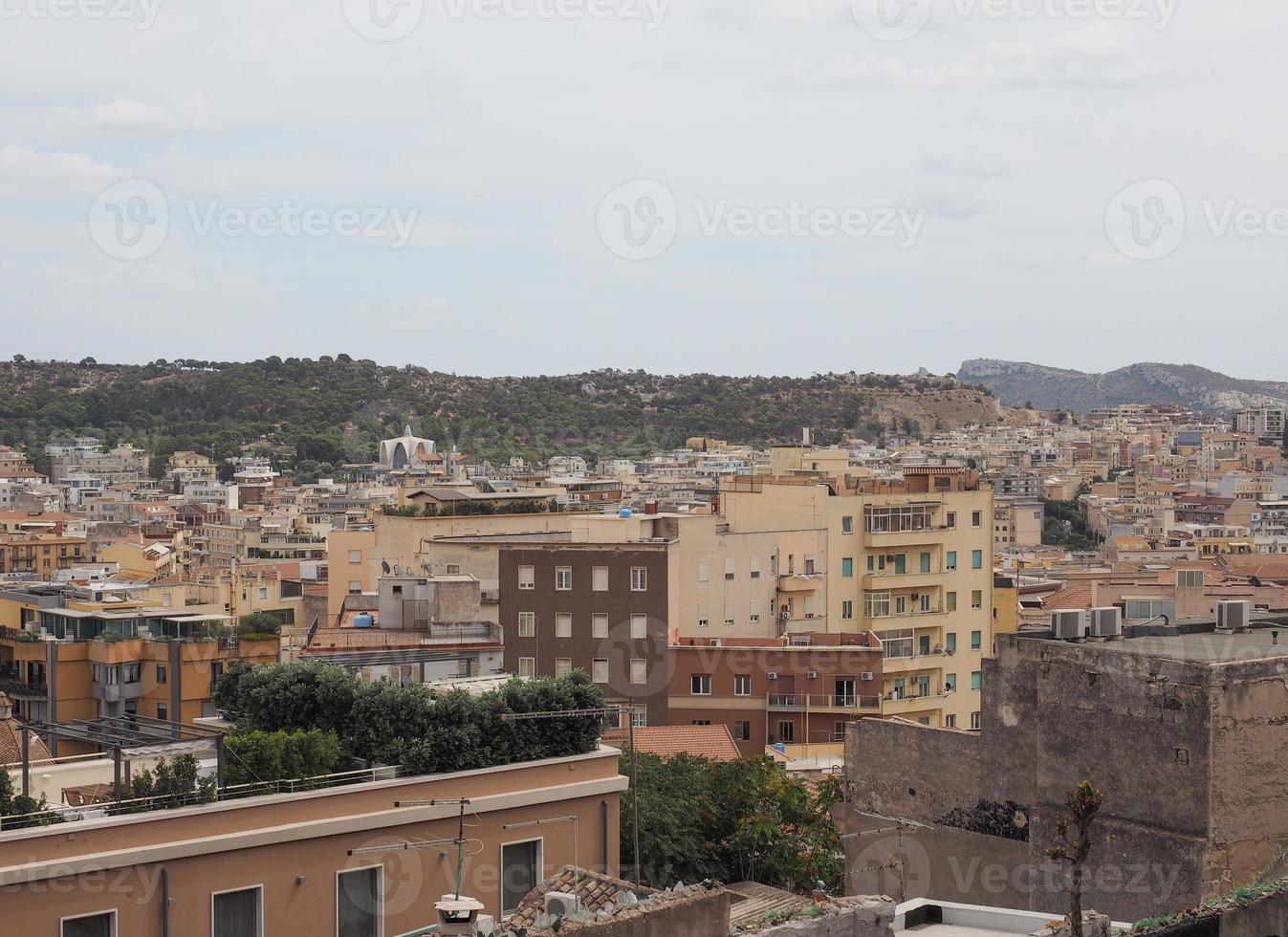 veduta aerea di cagliari foto