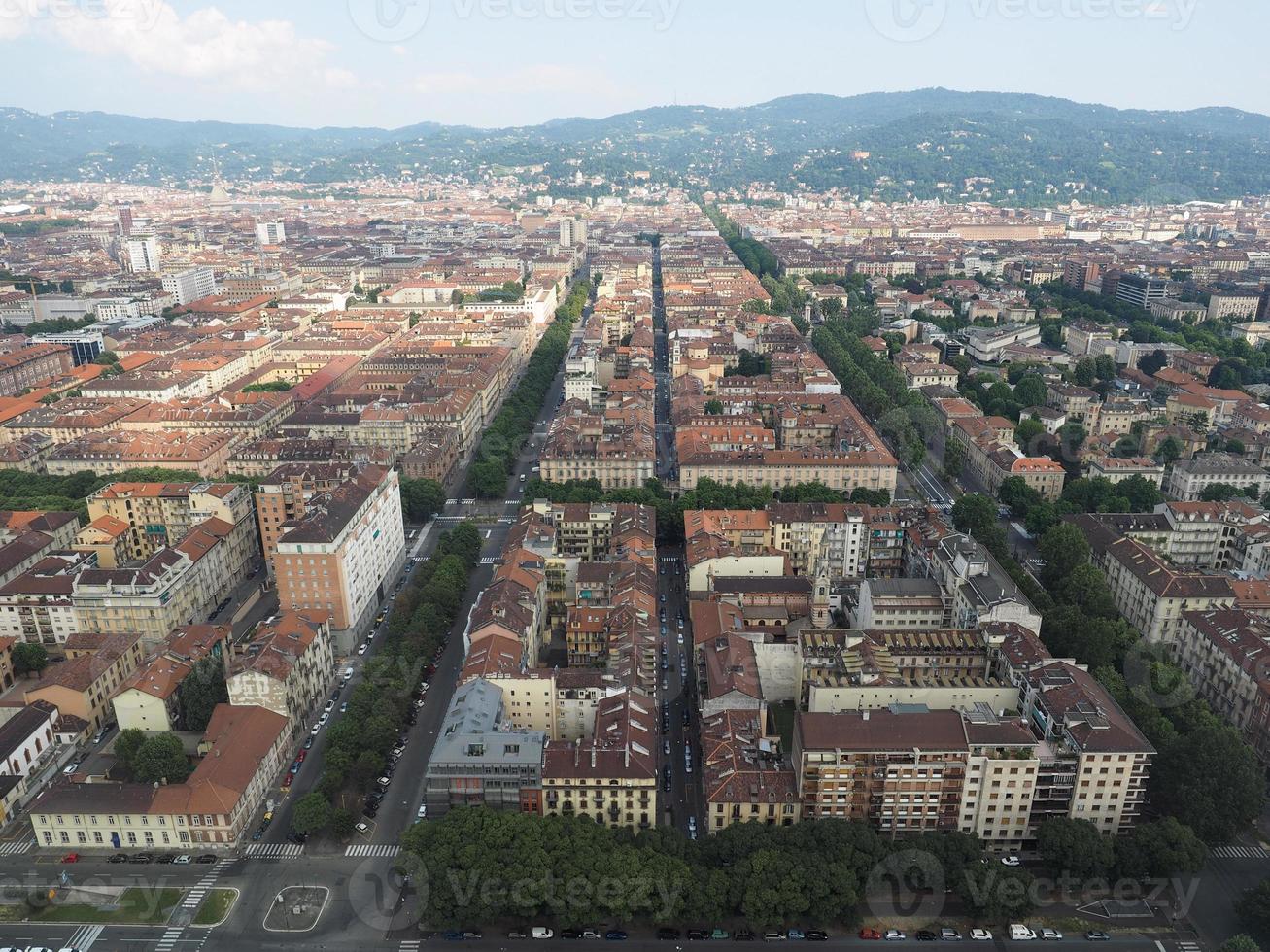 veduta aerea di torino foto