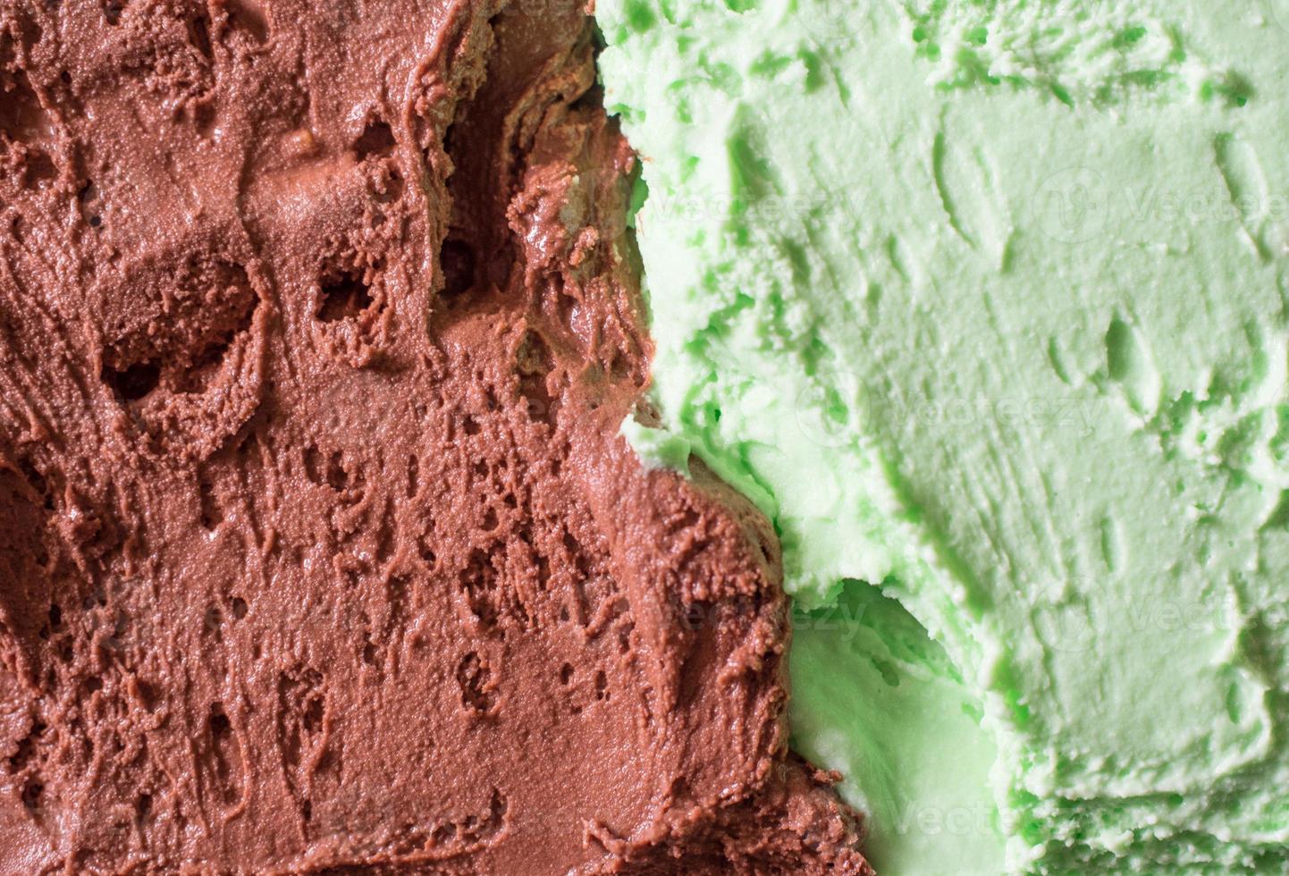 gelato al cioccolato e menta foto