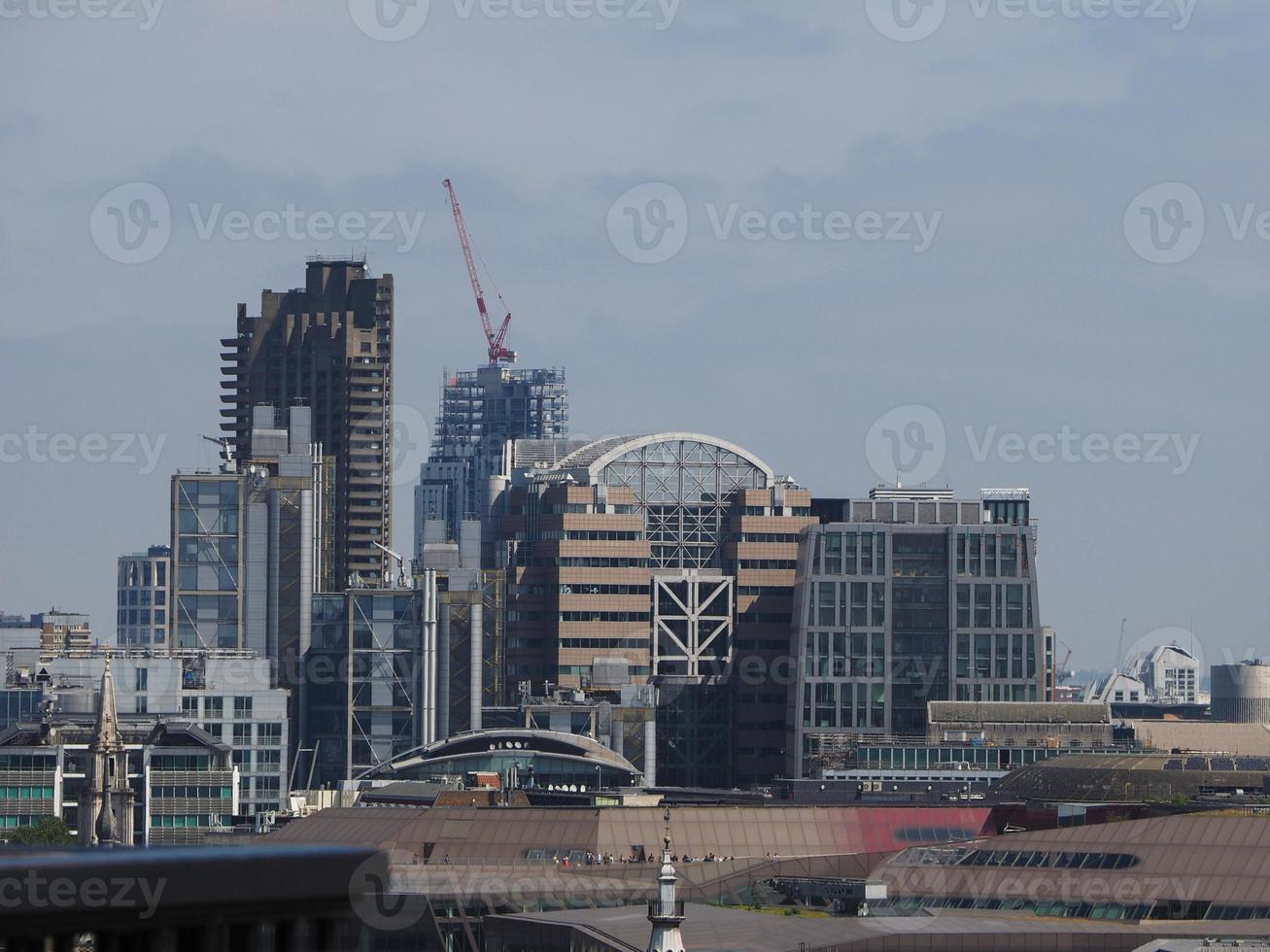 skyline della città di Londra foto