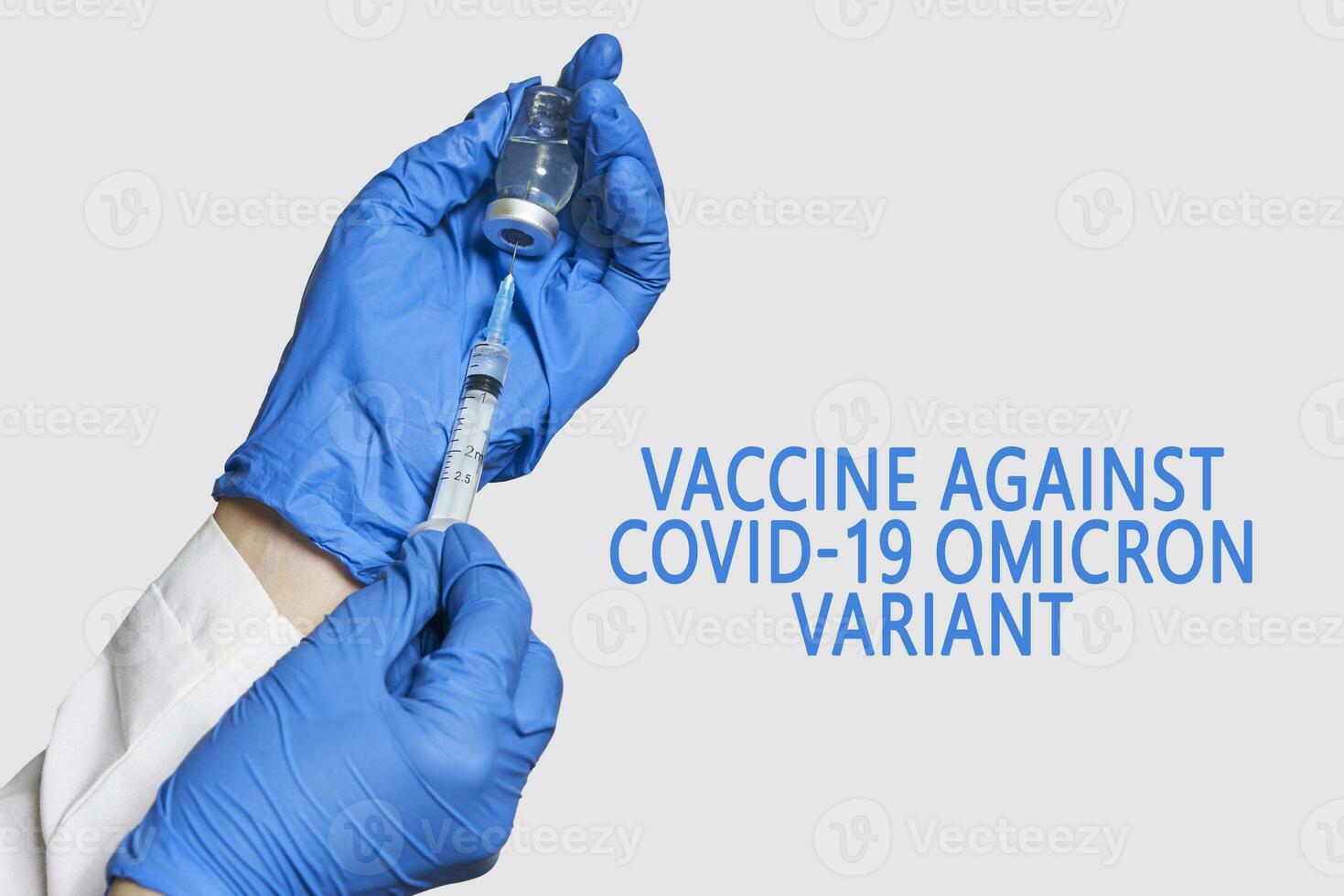 un' medico detiene vaccino contro nuovo covid-19 omicron variante foto