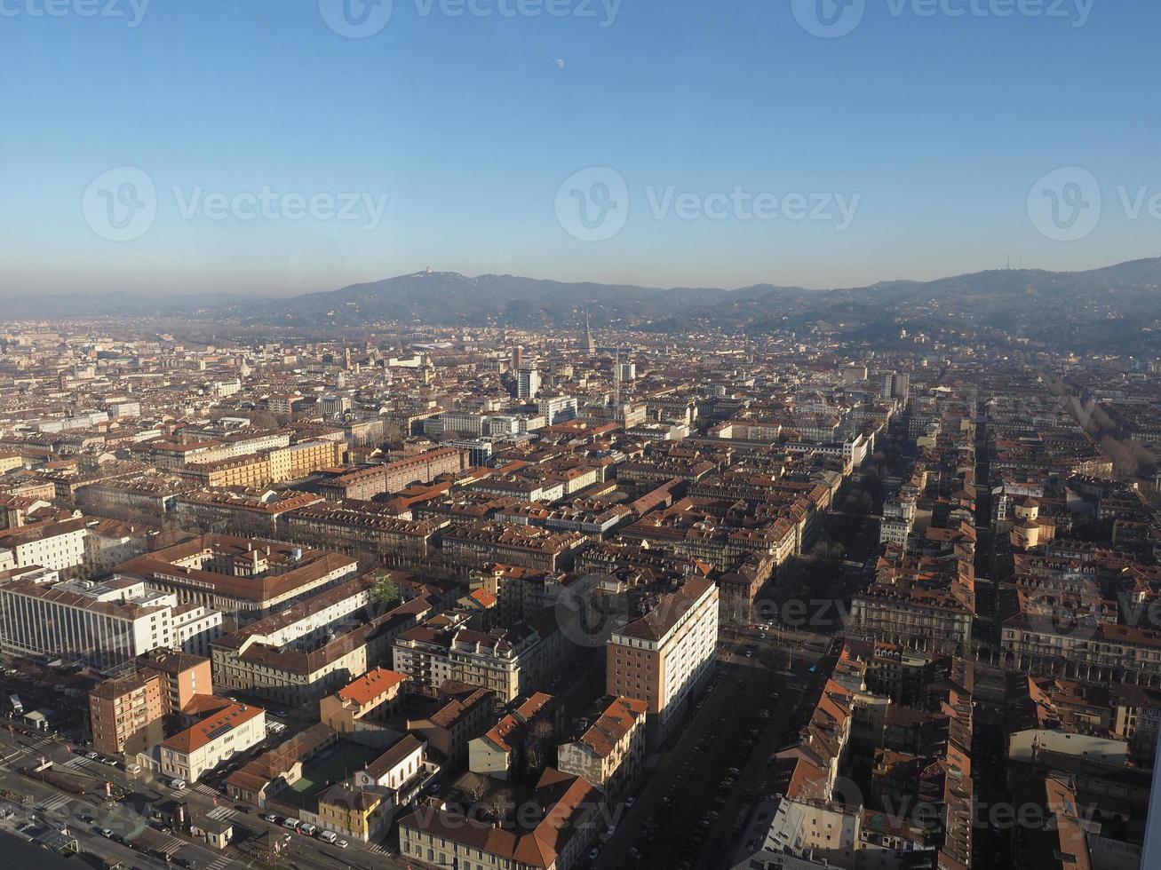 veduta aerea di torino foto