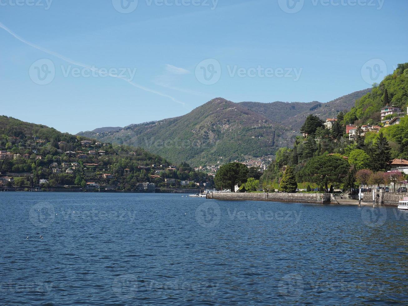 vista lago di como foto