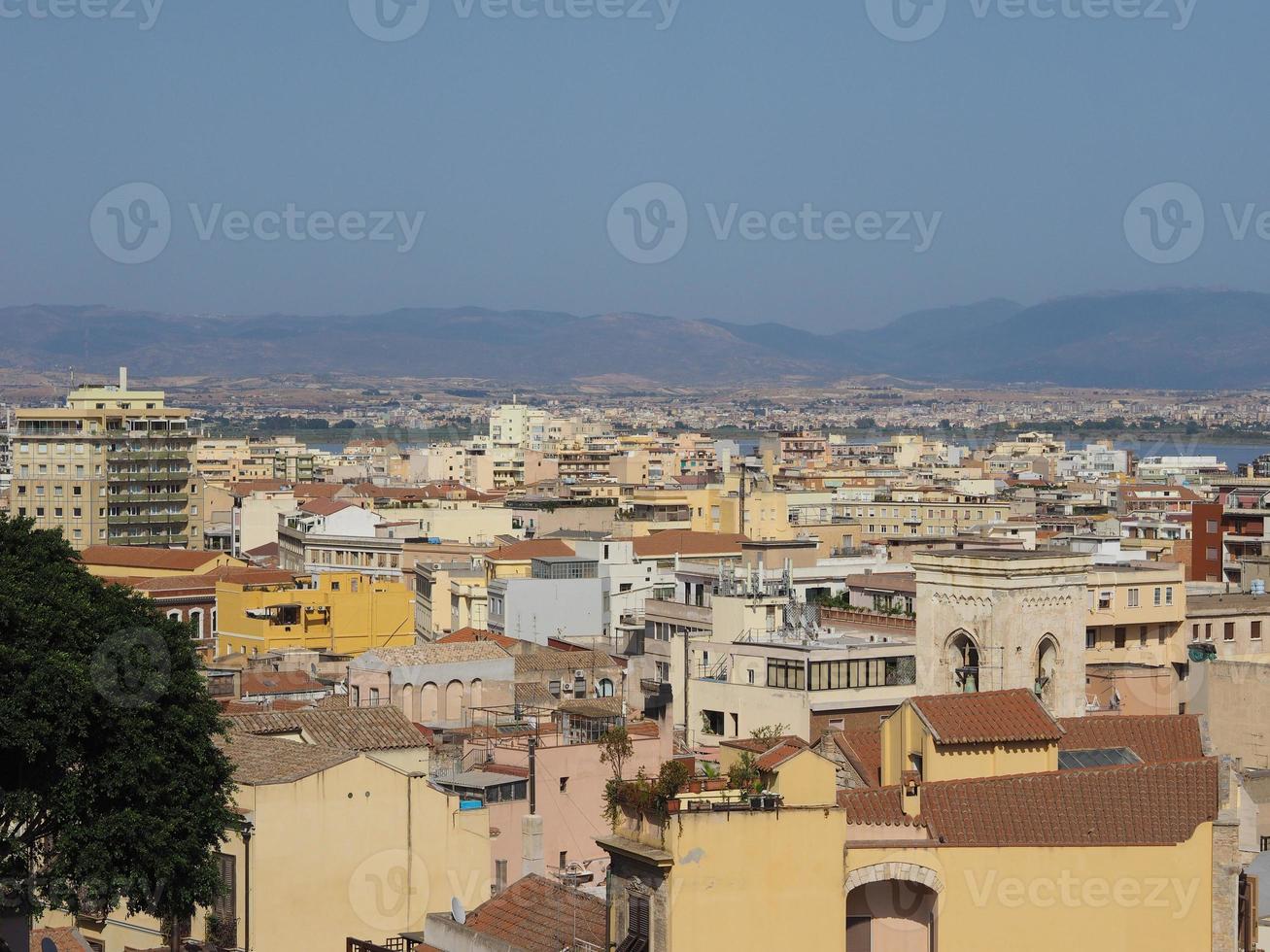 veduta aerea di cagliari foto