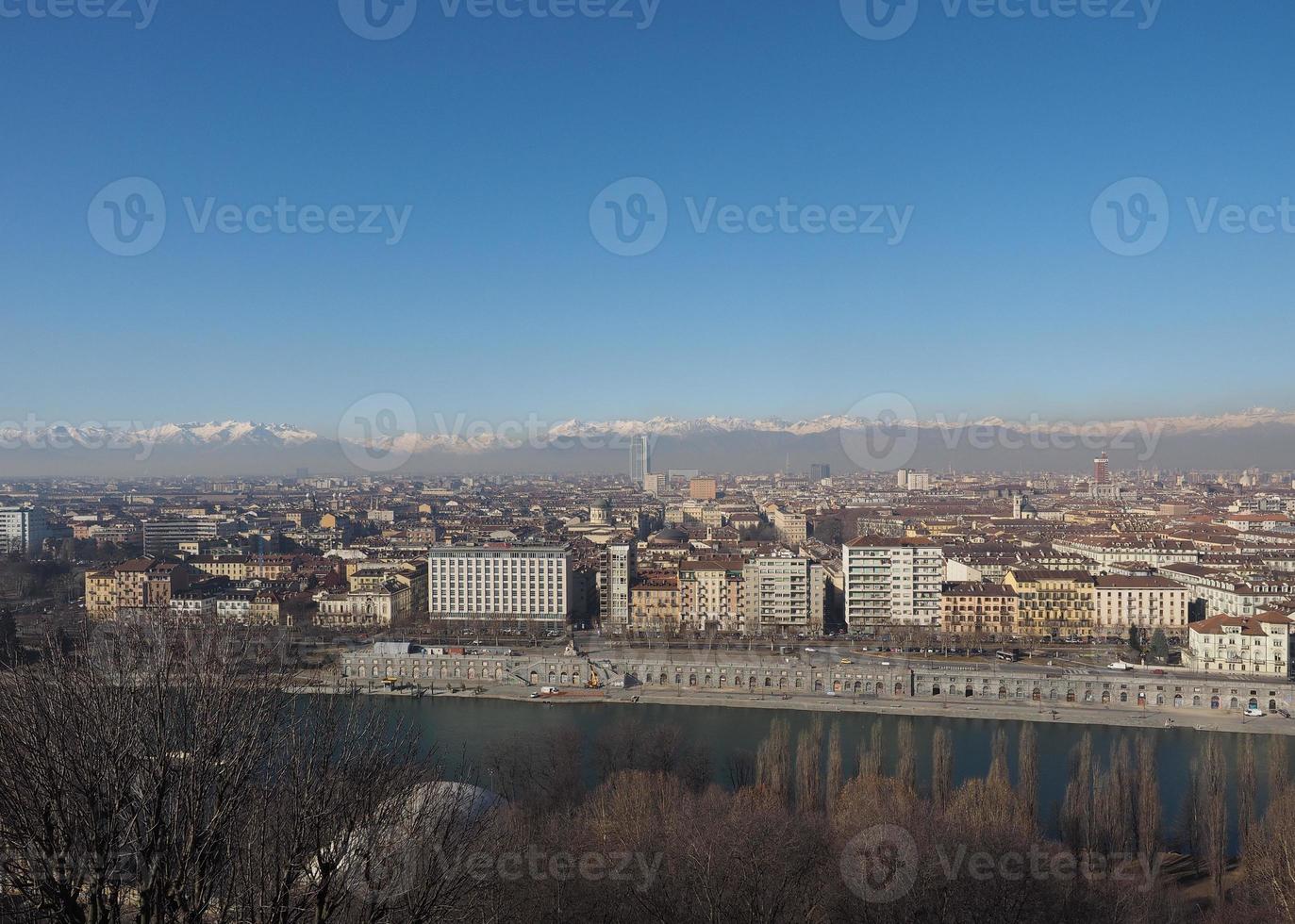 veduta aerea di torino foto