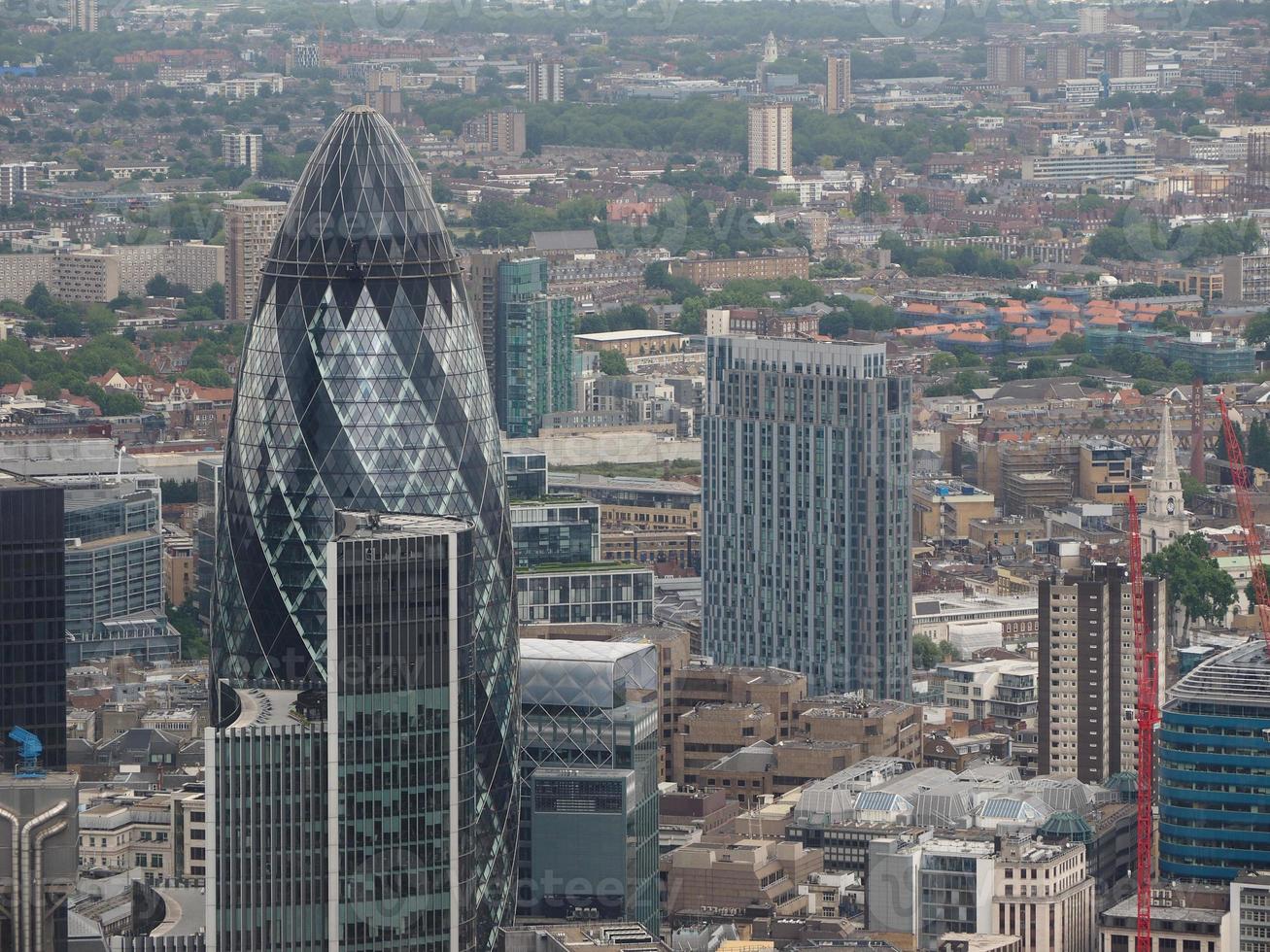 vista aerea di londra foto