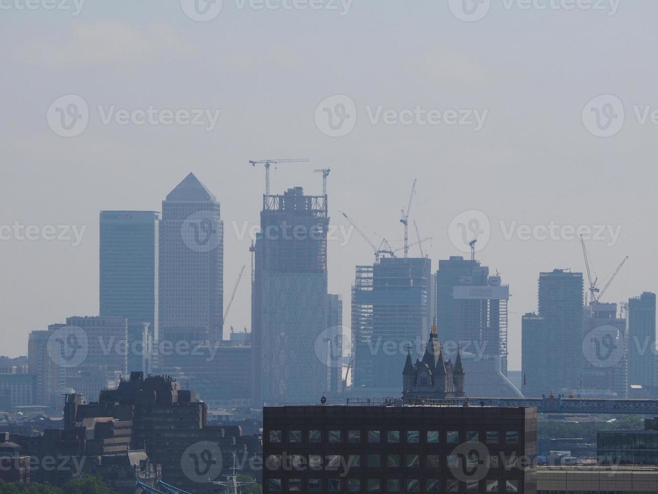 skyline della città di Londra foto