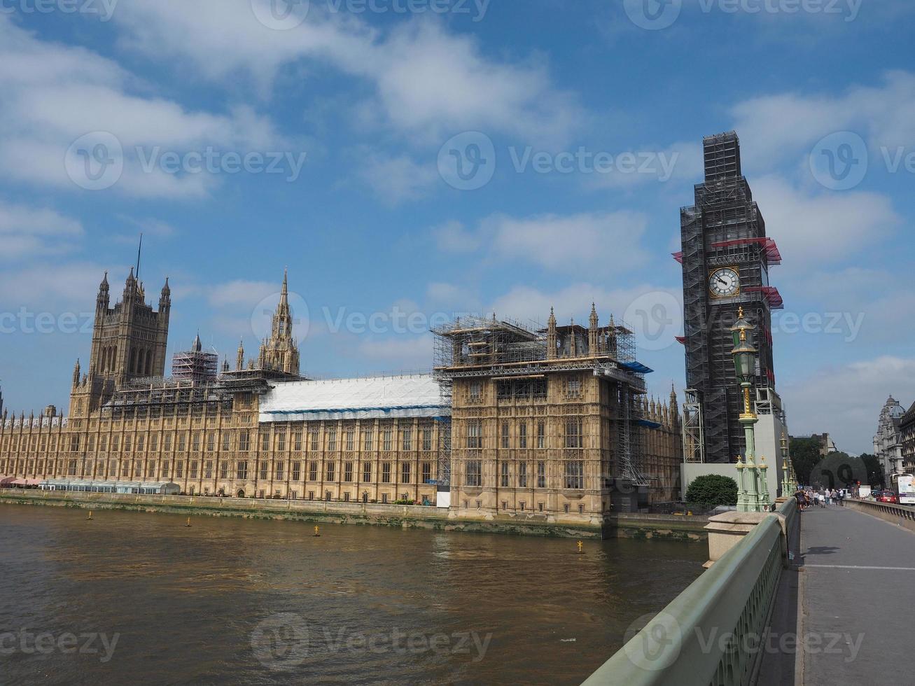 lavori di conservazione delle case del parlamento a londra foto