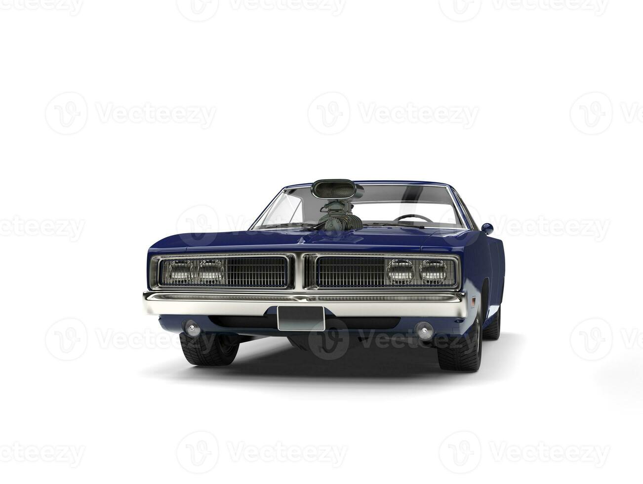 in profondità blu Vintage ▾ americano muscolo auto - davanti Visualizza foto