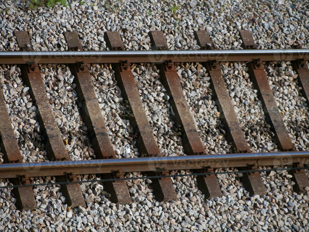 vecchio arrugginito treno brani foto