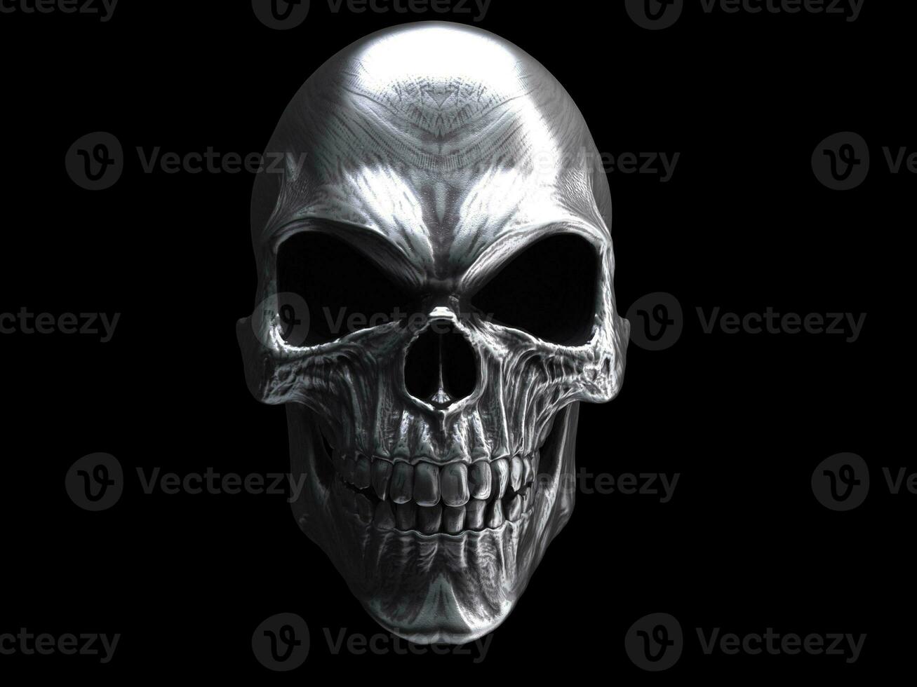 pesante metallo Morte cranio - davanti Visualizza foto