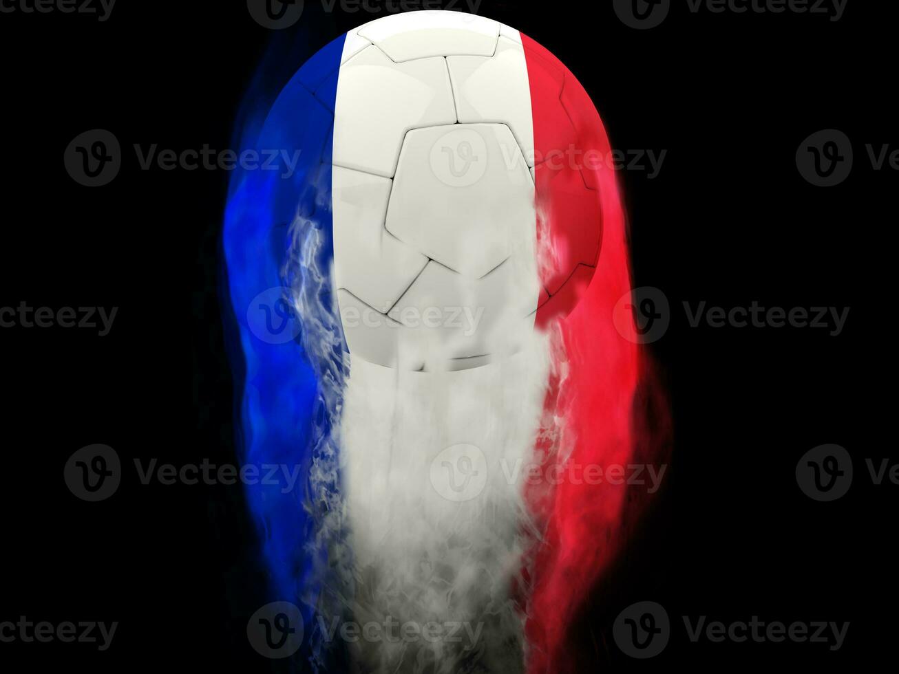 Francia calcio - Fumo sentieri effetto foto