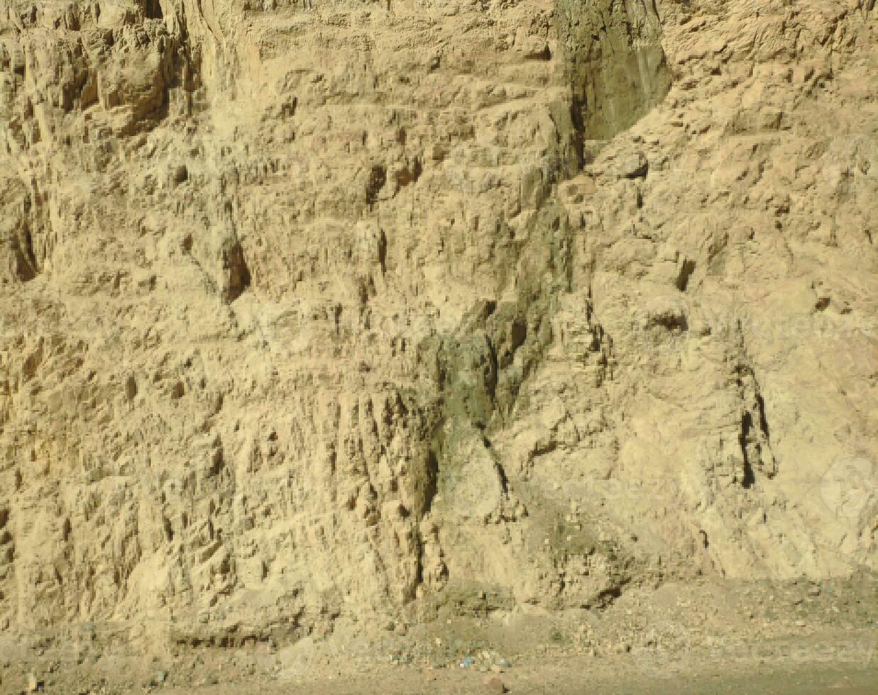 rocce nel il deserto, sinai montagne, colline foto