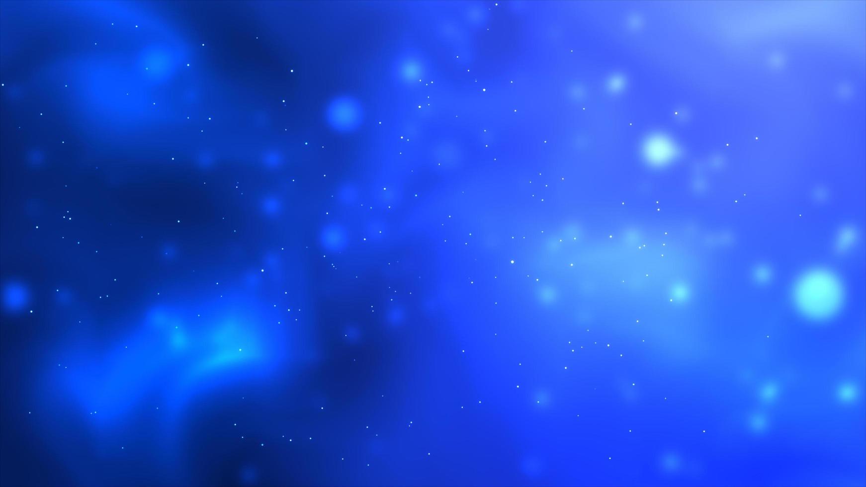 sfondo di particelle galleggianti spazio blu foto