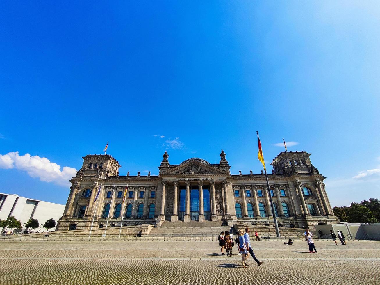 berlino 2019- edificio storico del reichstag foto