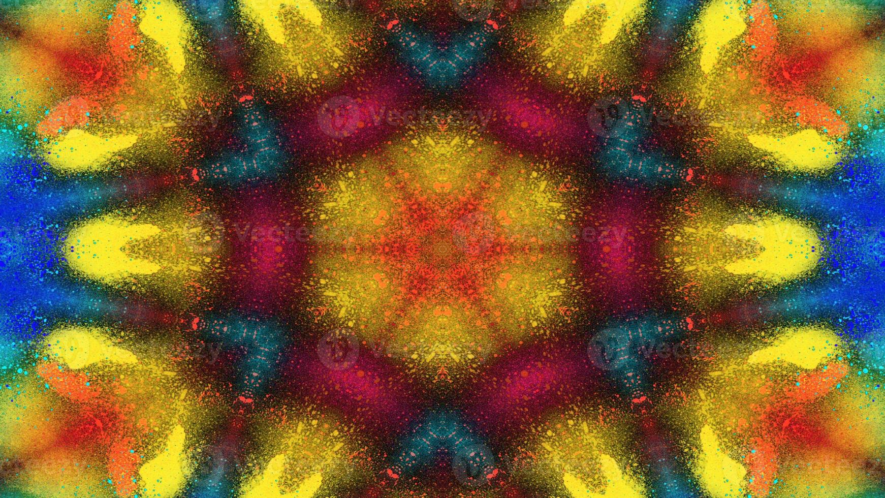 caleidoscopio simmetrico colorato astratto foto