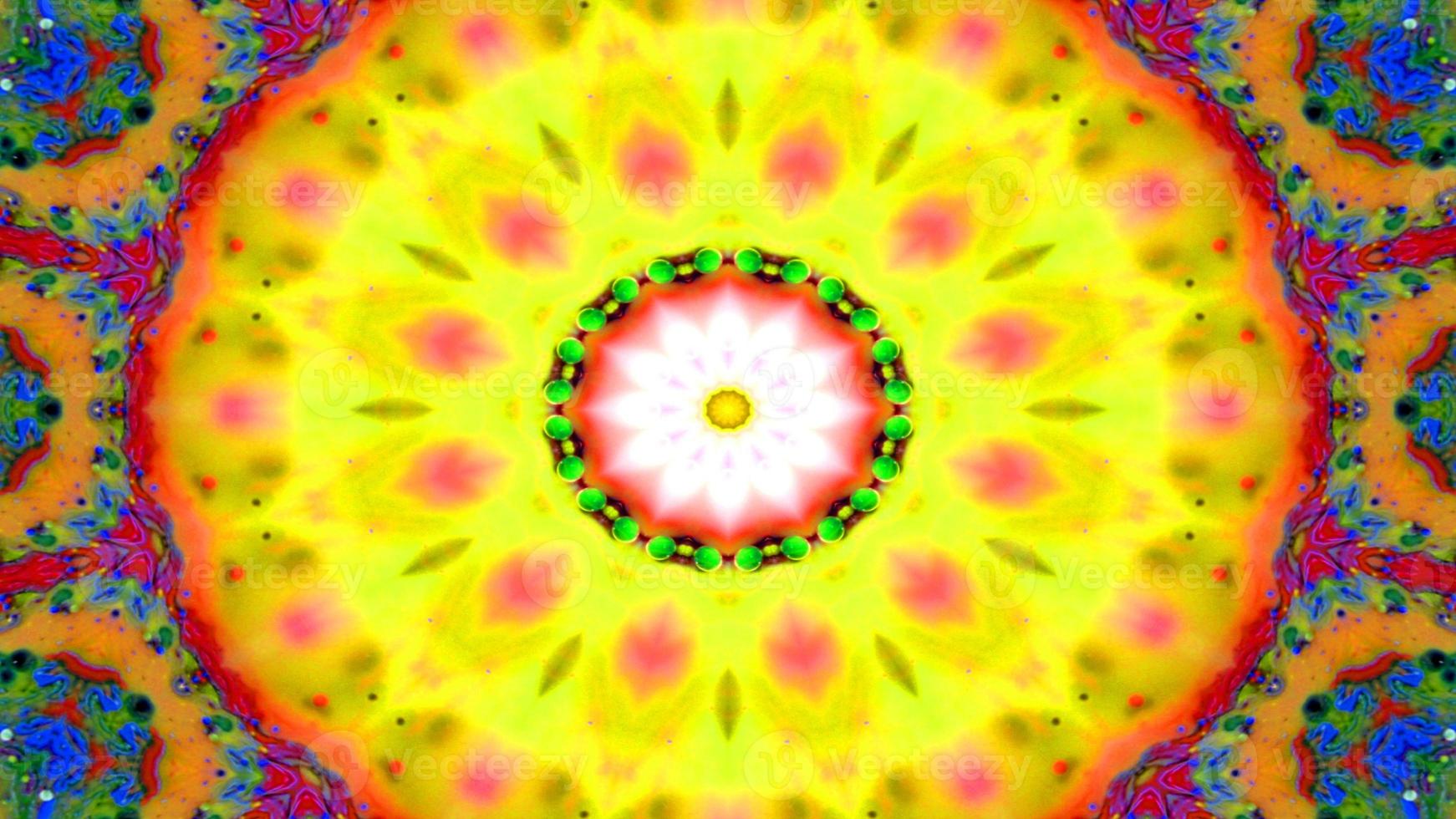 caleidoscopio simmetrico colorato astratto foto