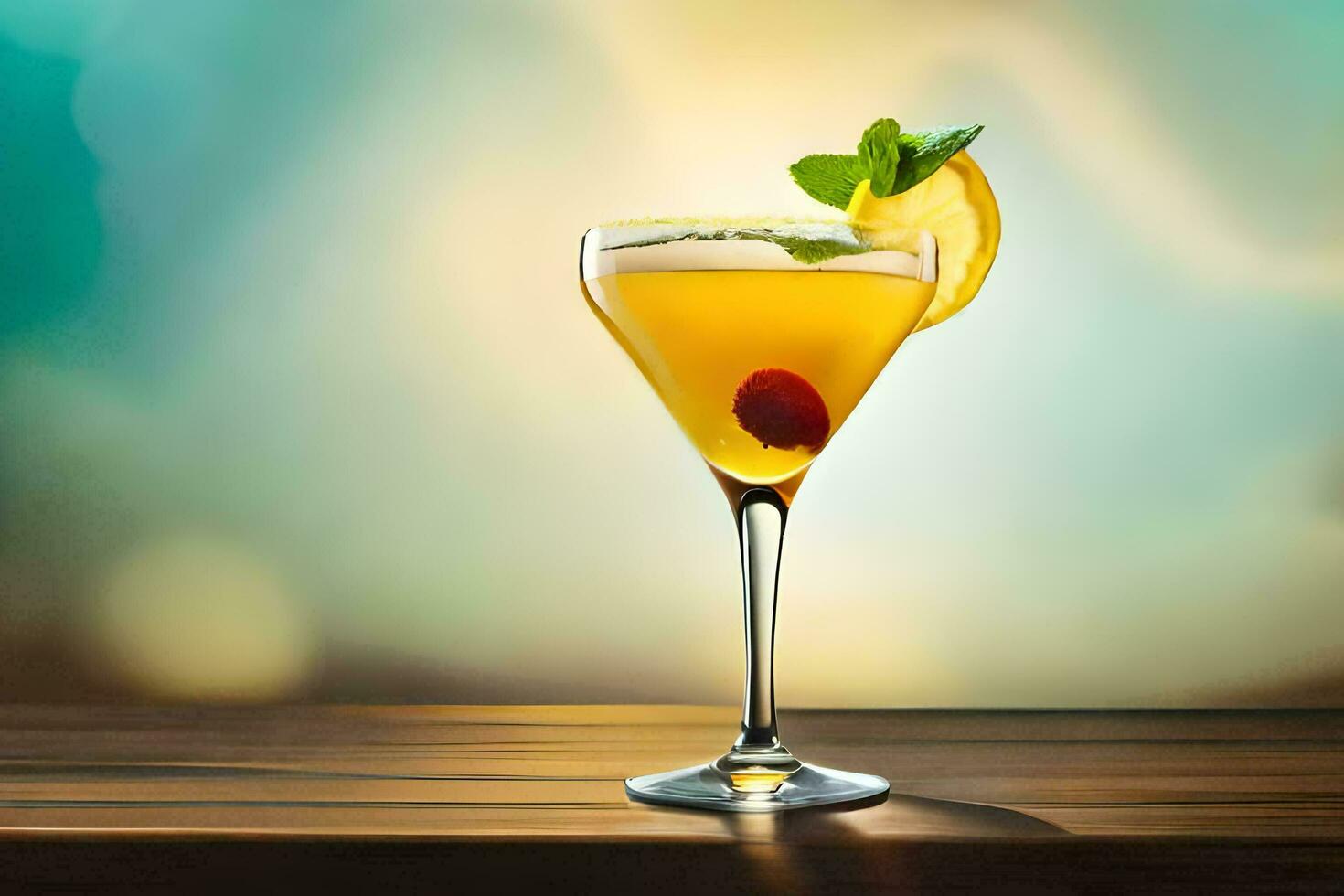 cocktail su il tavolo. ai-generato foto