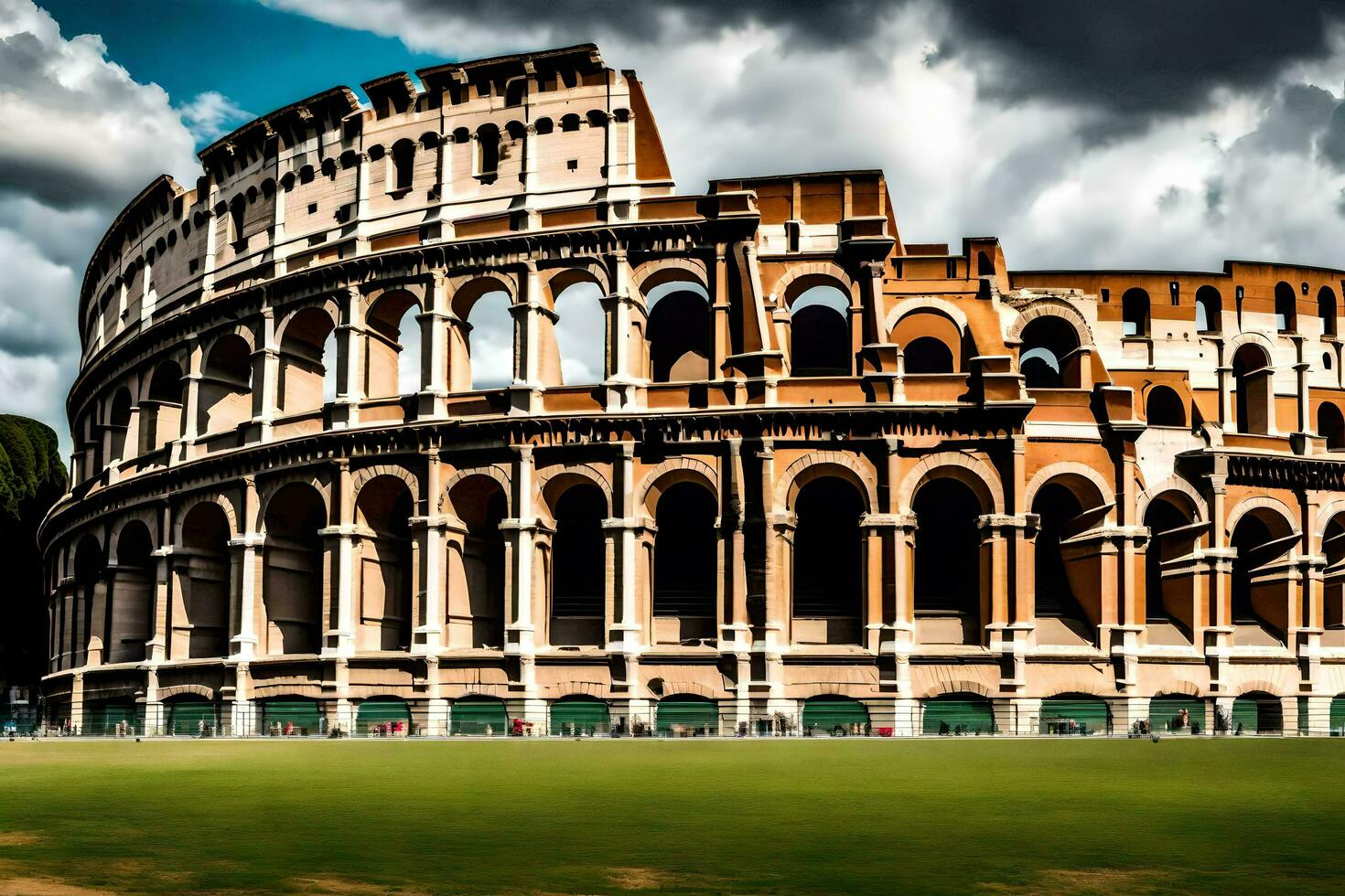 il colosseo nel Roma, Italia. ai-generato foto