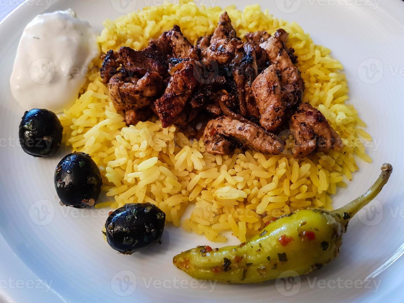 cibo greco gyros foto