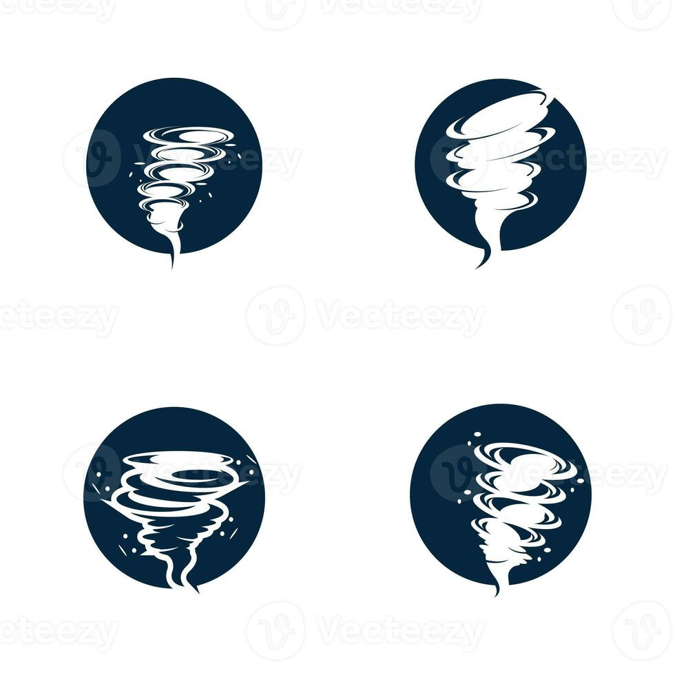 tornado logo simbolo vettore illustrazione design foto