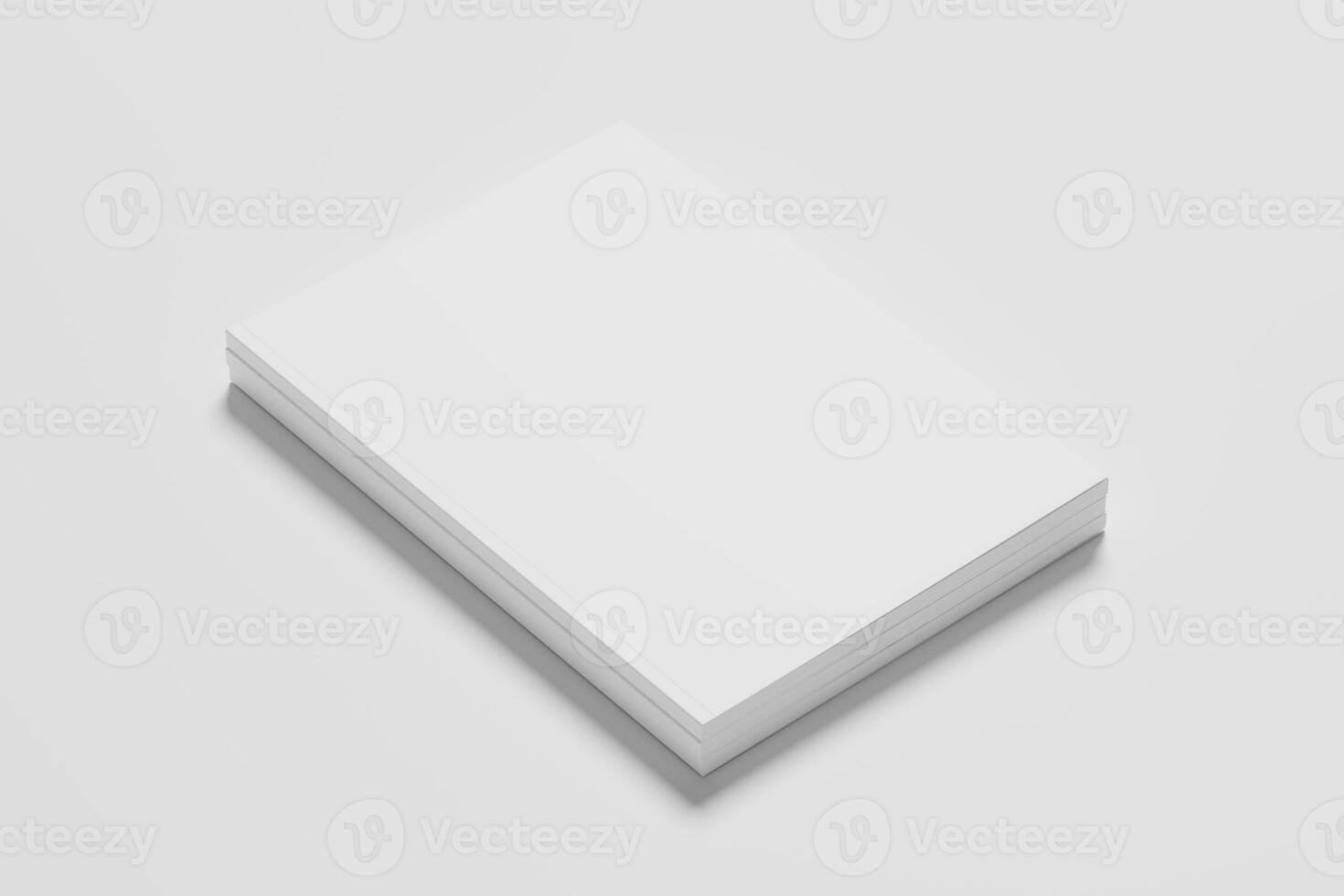 noi lettera dimensione rivista opuscolo 3d interpretazione bianca vuoto modello foto