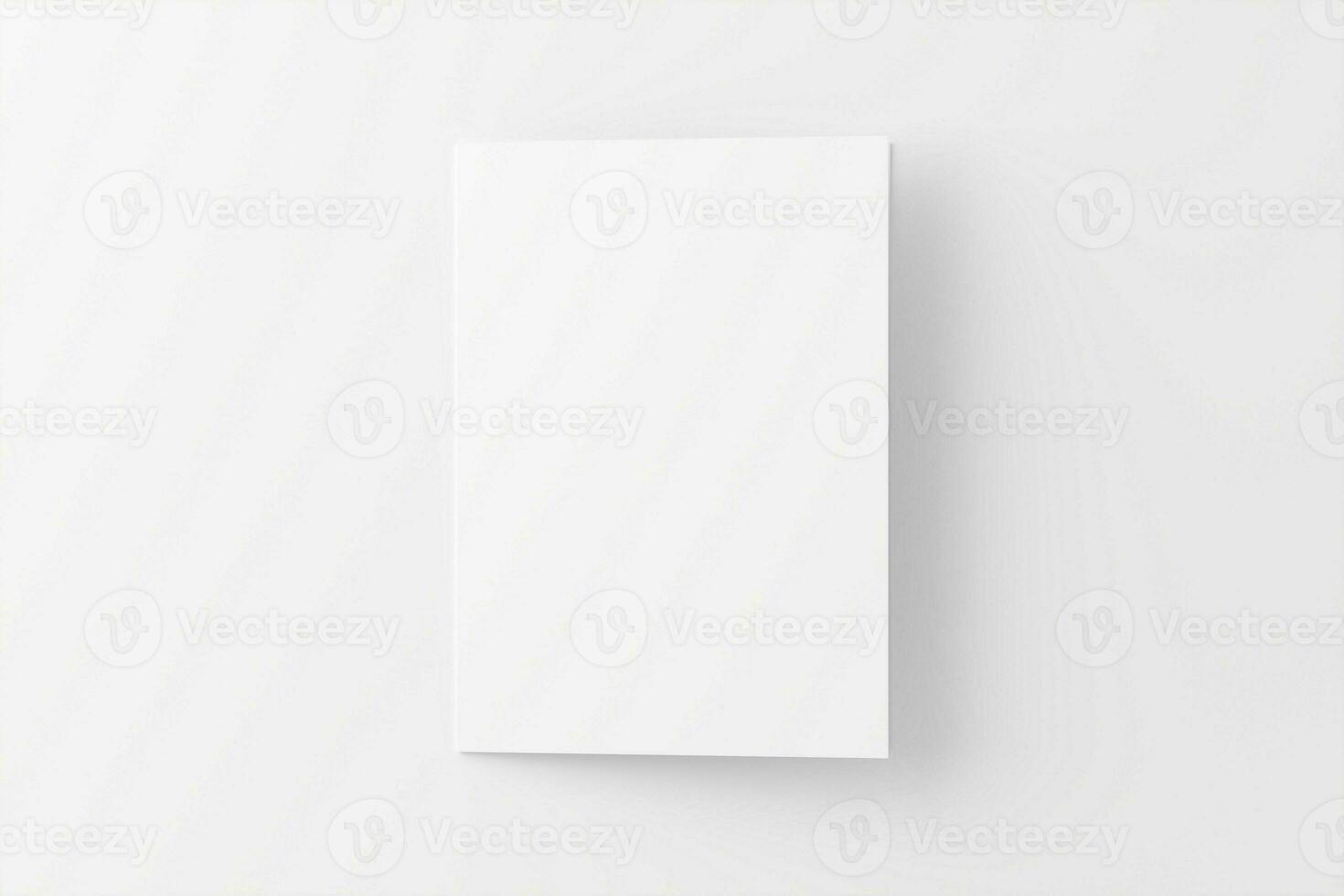 a4 a5 piegato invito carta con Busta 3d interpretazione bianca vuoto modello foto