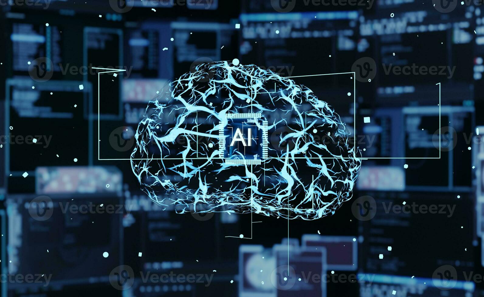 ai in lavorazione grande set di dati per compito formazione e inferenza utilizzando in profondità apprendimento. neurale Rete accelerando complesso computazionale calcoli, fabbricazione predizioni utilizzando dati, 3d rendere animazione foto