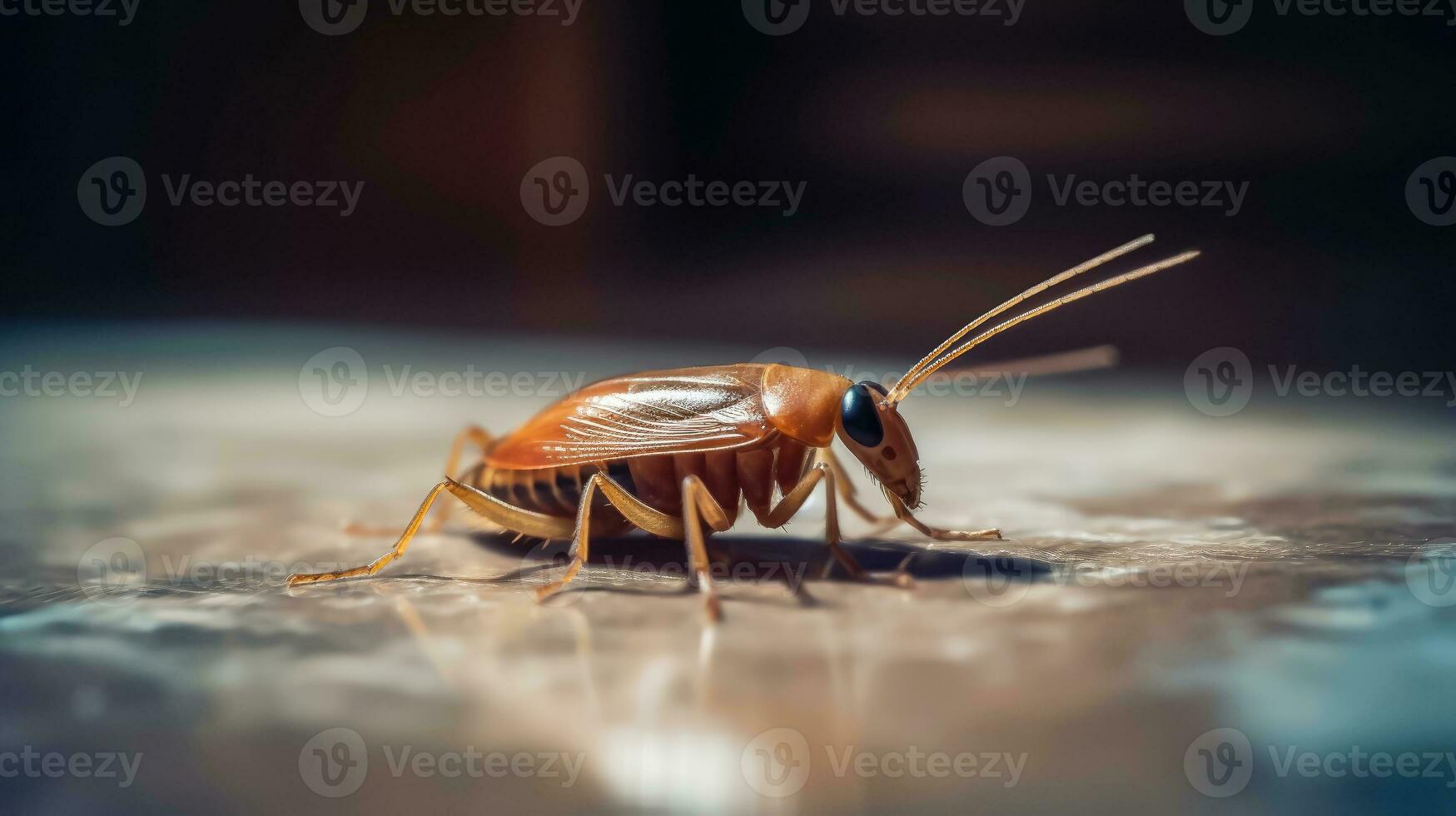 domestico peste controllo - Marrone scarafaggio - generativo ai foto