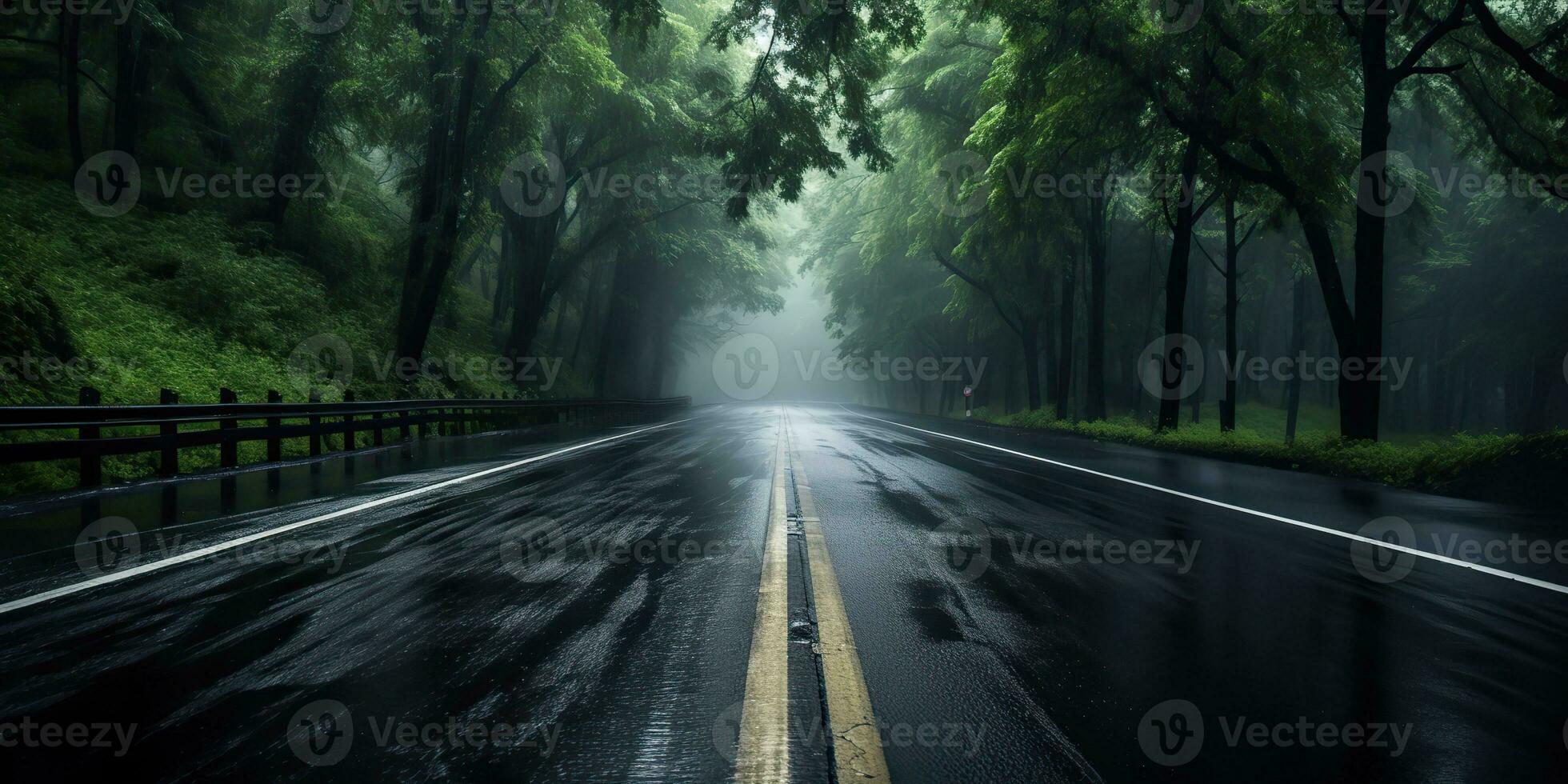 ai generato. ai generativo. all'aperto natura landsacpe foresta albero strada autostrada sentiero paesaggio sfondo. grafico arte foto