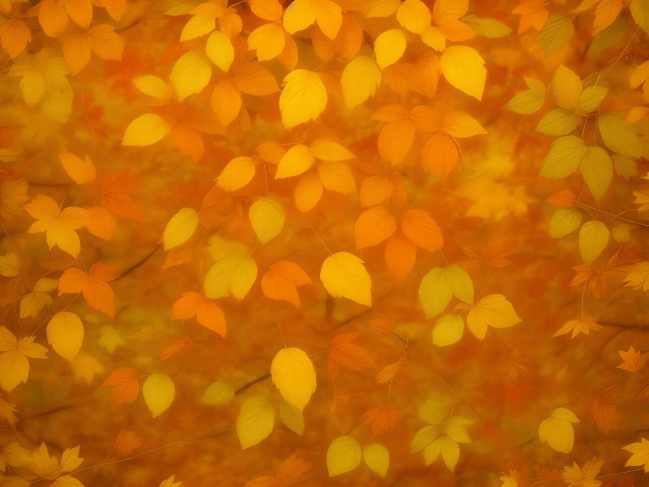 autunno le foglie modello sfondo ai generato foto