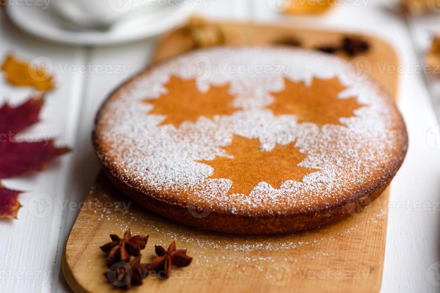 bella torta di zucca dolce fresca foto