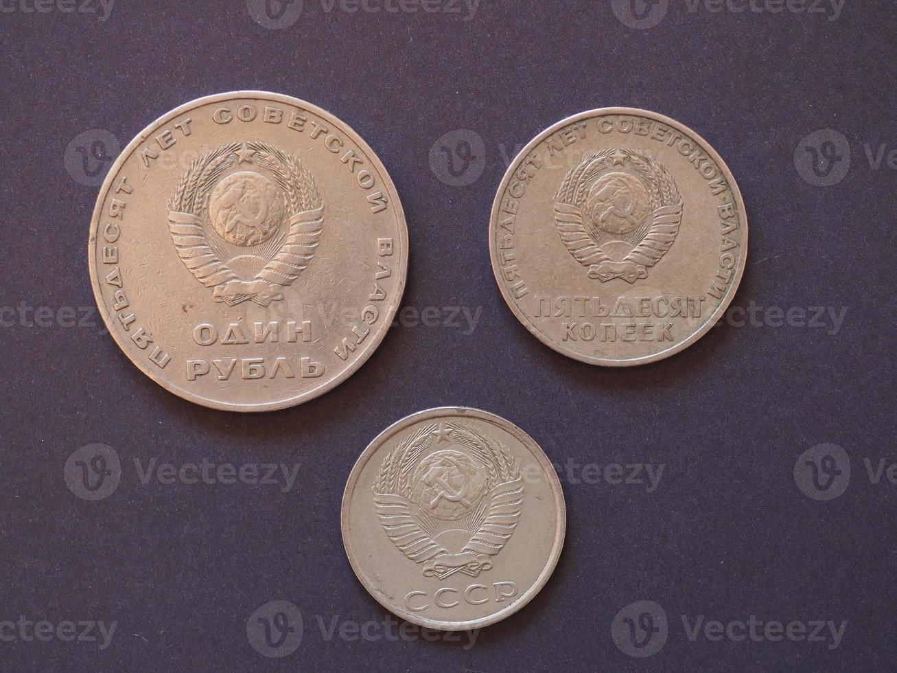 moneta rublo, russia foto
