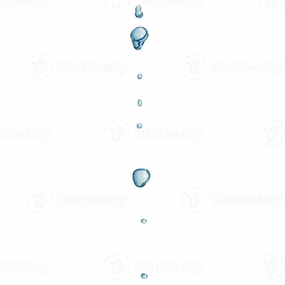 gocce d'acqua su bianco foto