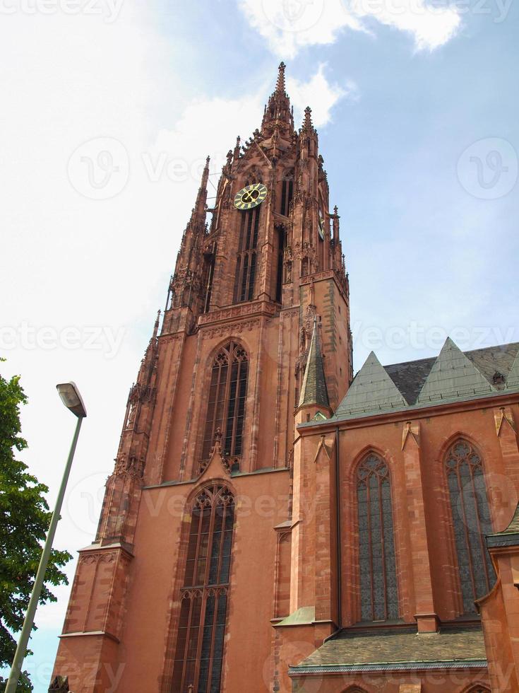 cattedrale di frankfurter dom a francoforte foto